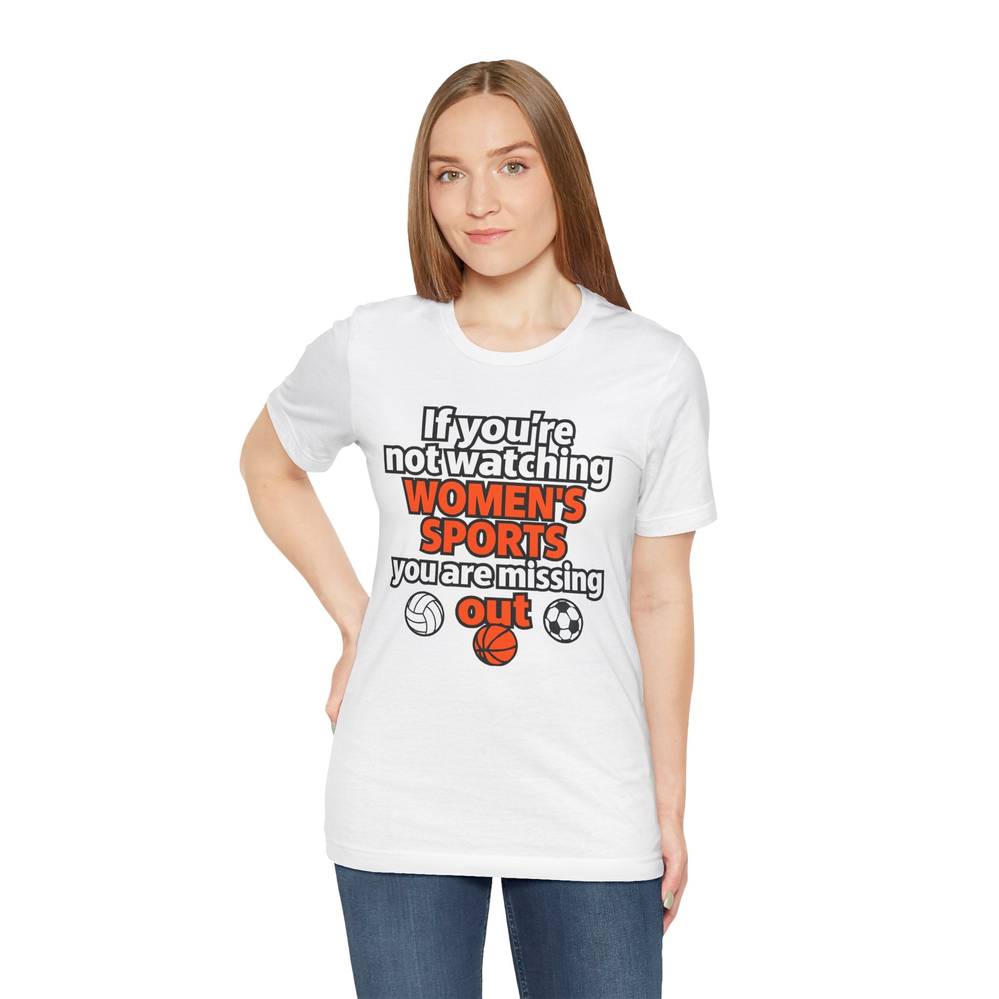 Women’s Sports Awareness Tee, Sports Advocate Shirt