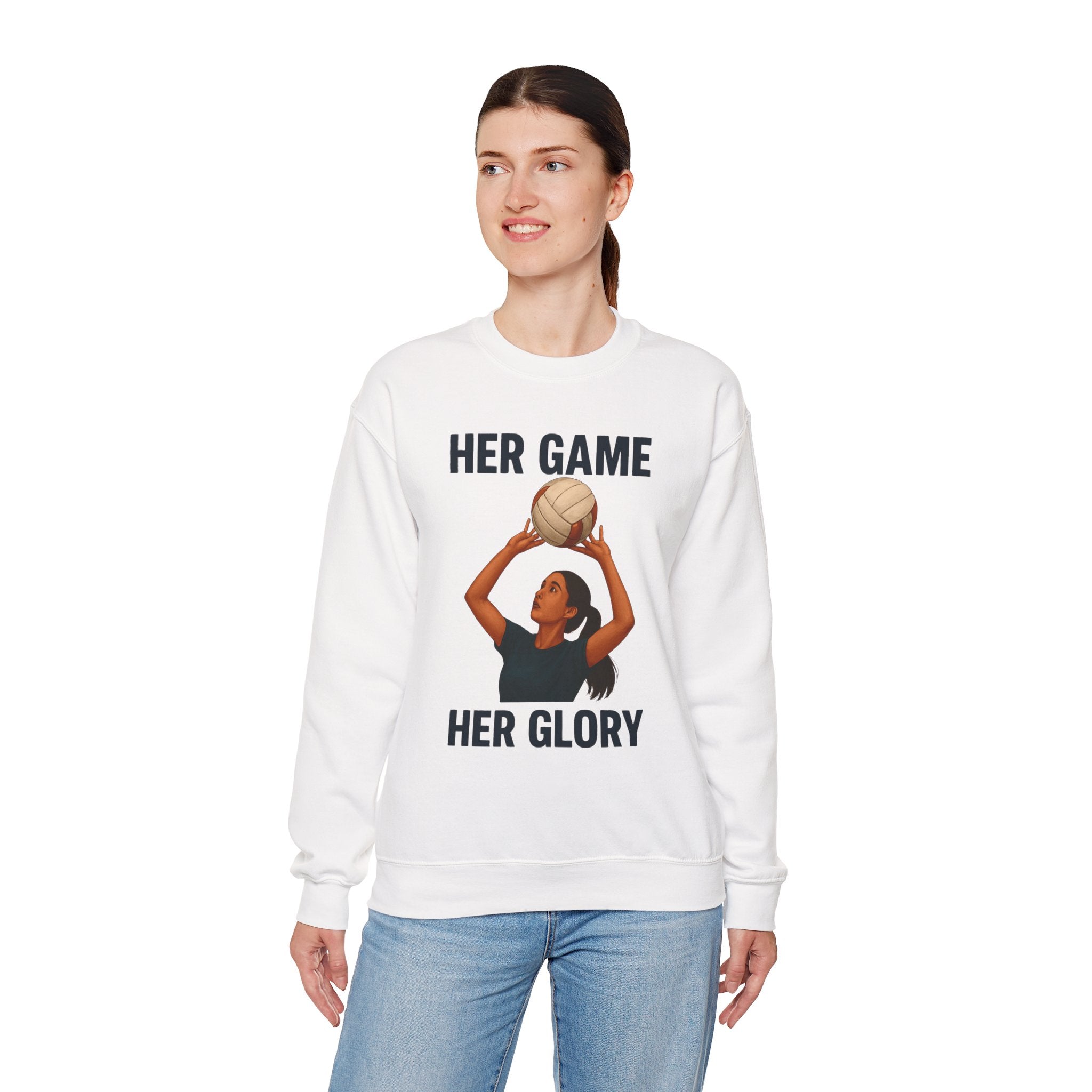 Her Game Crewneck Sweatshirt, Women's Sports Sweatshirt