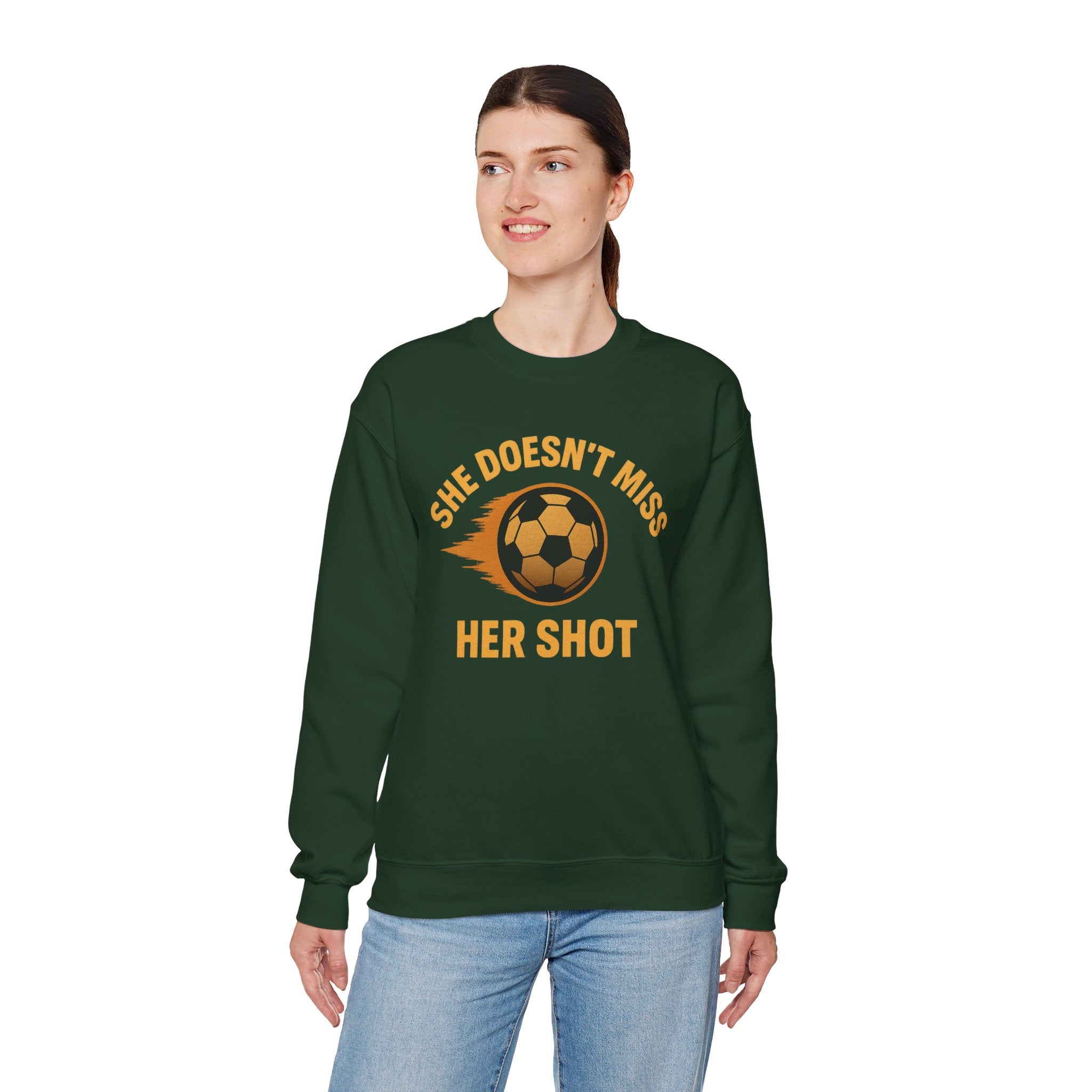 She Doesn't Miss Her Short Sweatshirt, Unisex Crewneck