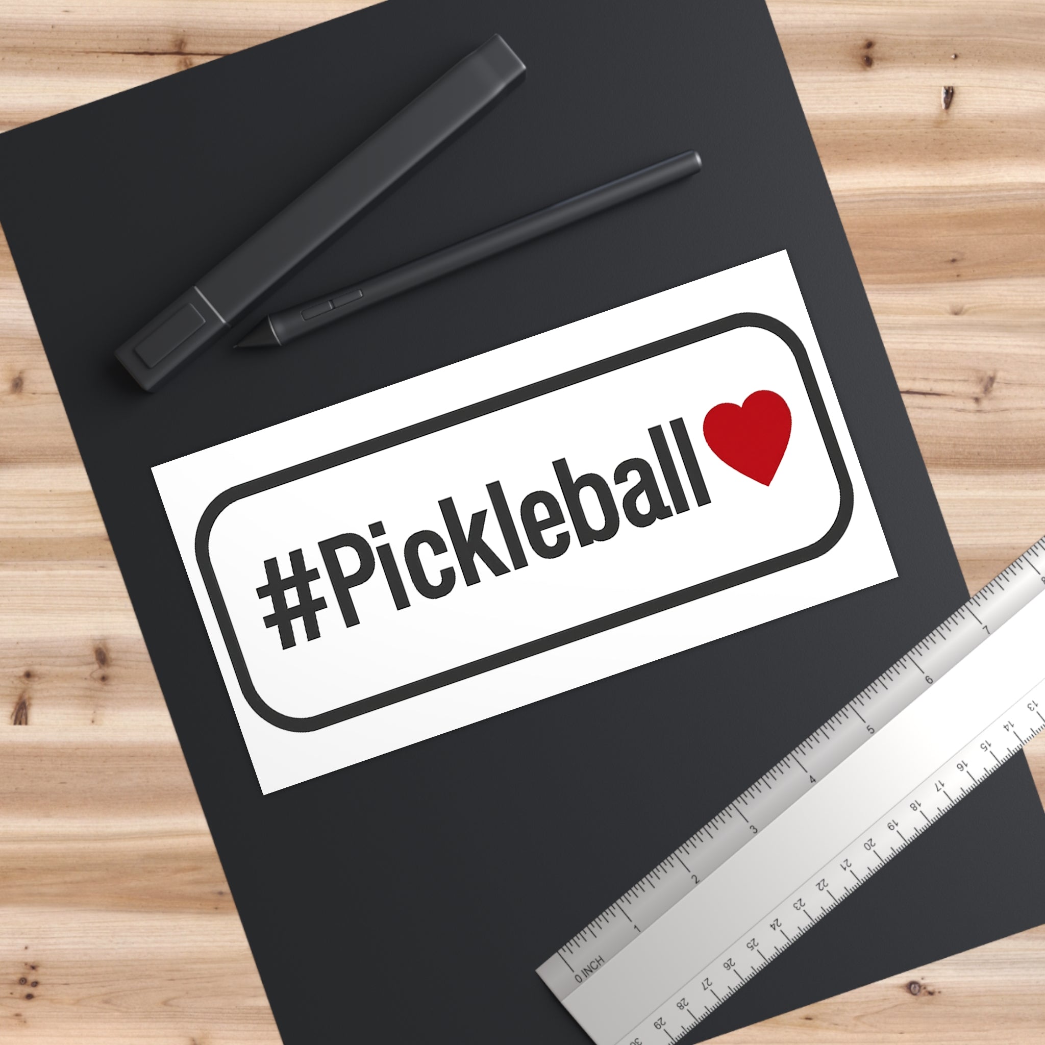 Pickleball Love Bumper Sticker