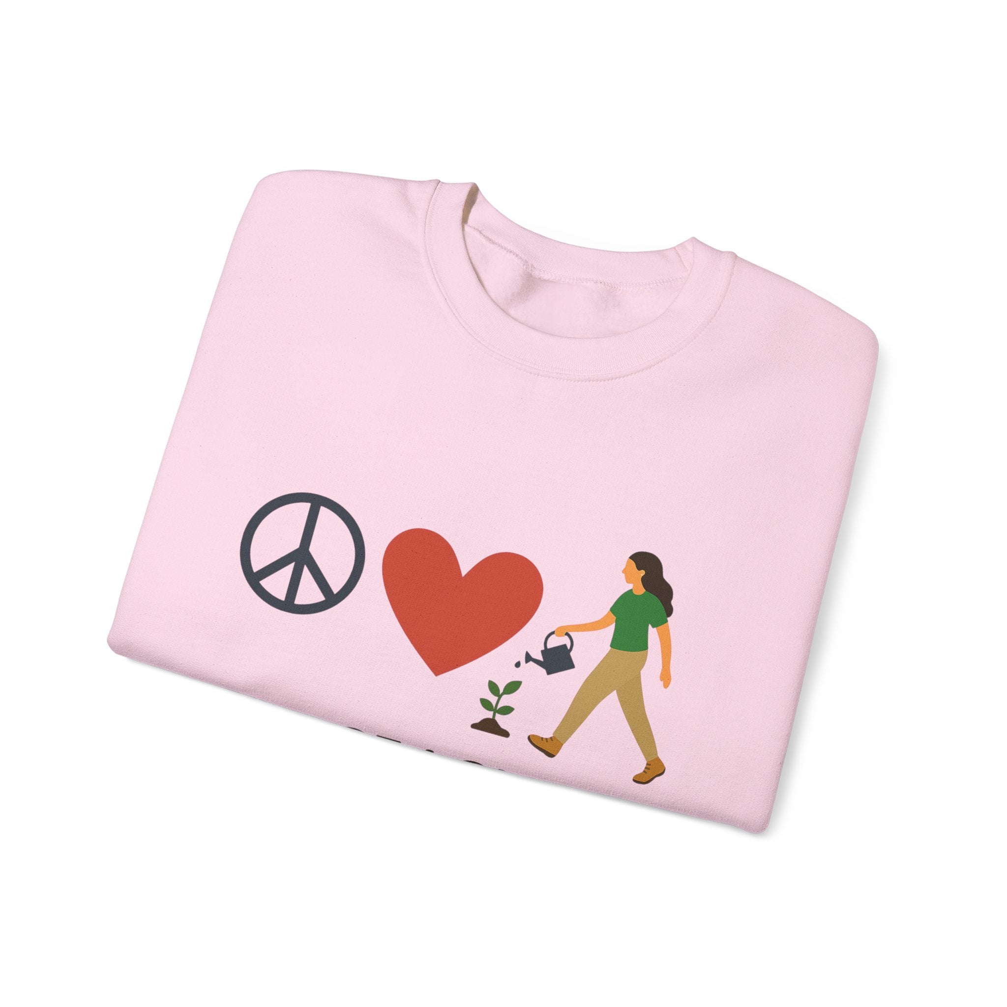 Peace, Love & Gardening Crewneck Sweatshirt