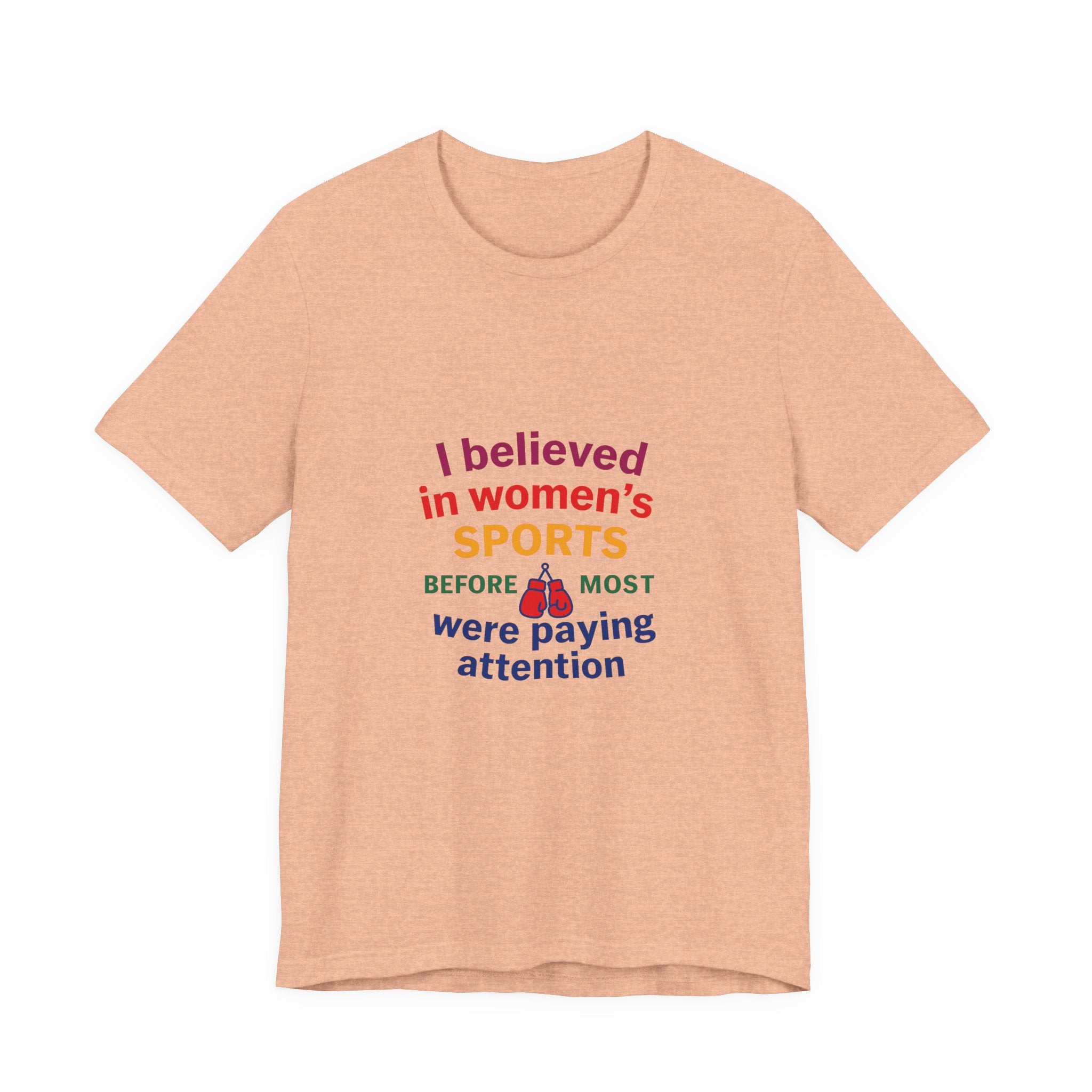 Women's Sports Believer Tee, Unisex Jersey Short Sleeve Tee