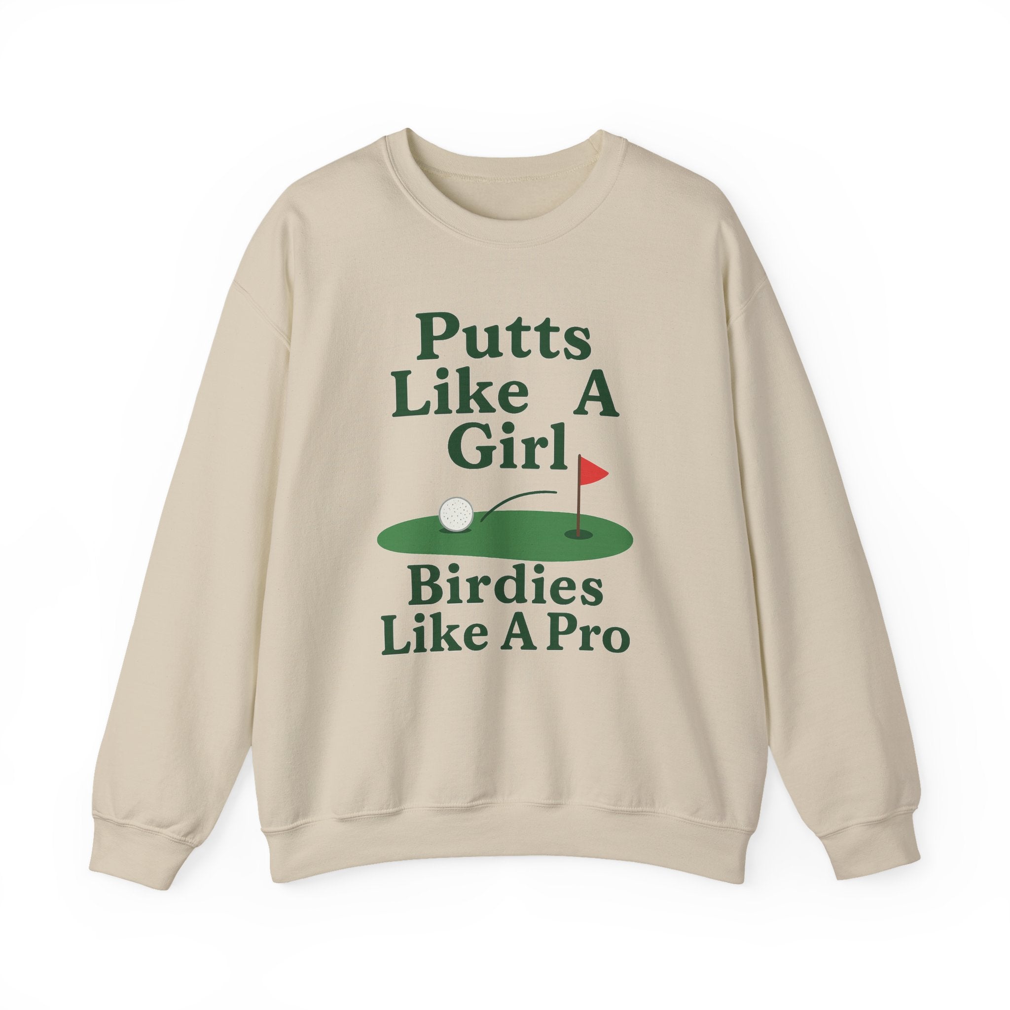 Putts Like A Girl Sweatshirt, Unisex Crewneck