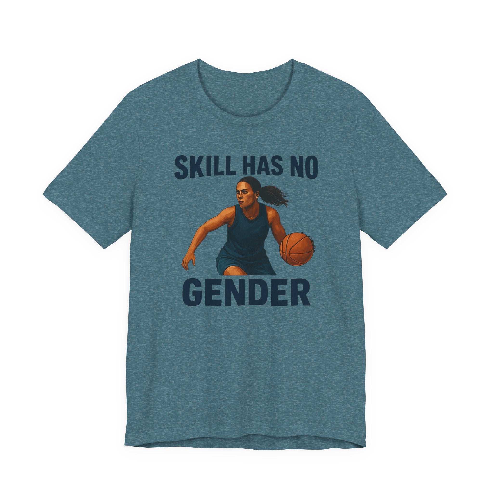 Empowering Basketball Tee - Skill Has No Gender