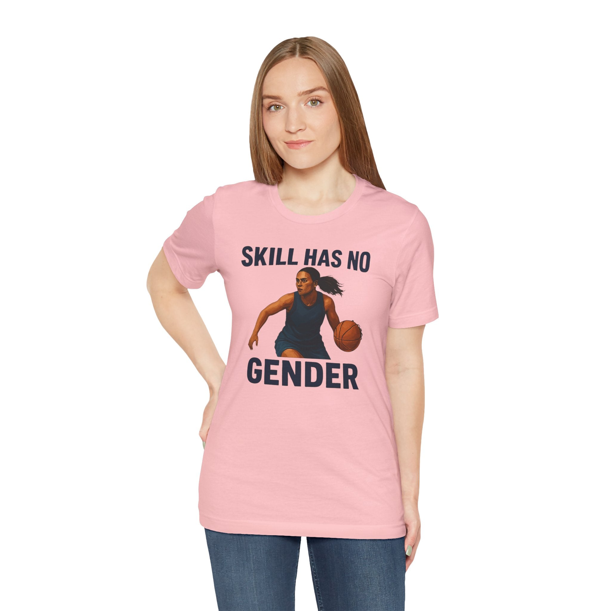 Empowering Basketball Tee - Skill Has No Gender