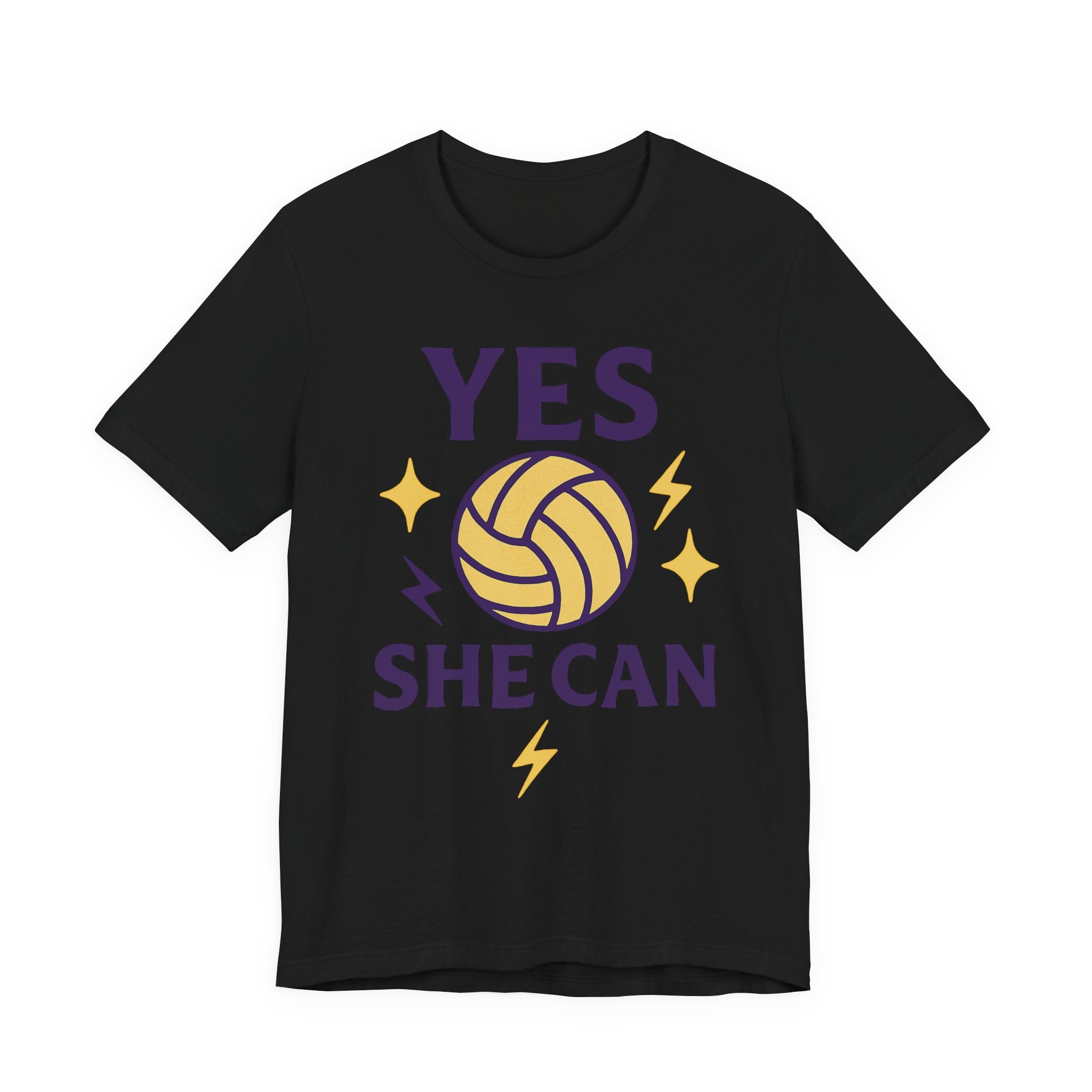 Yes, She Can Volleyball Unisex Tee