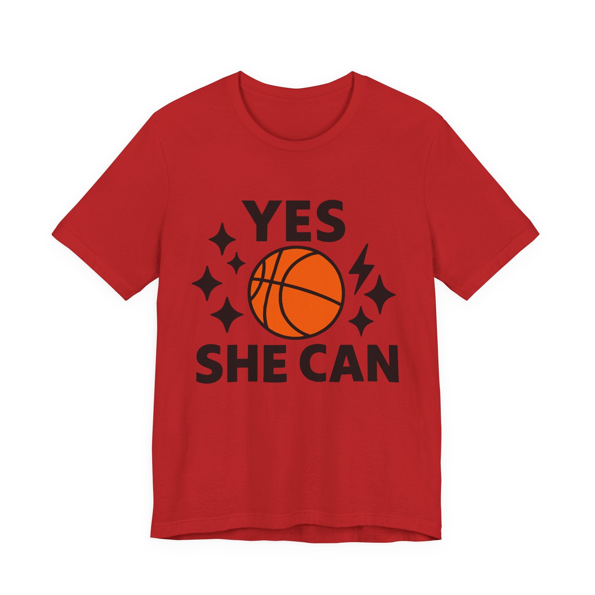 Yes, She Can Basketball Unisex Tee