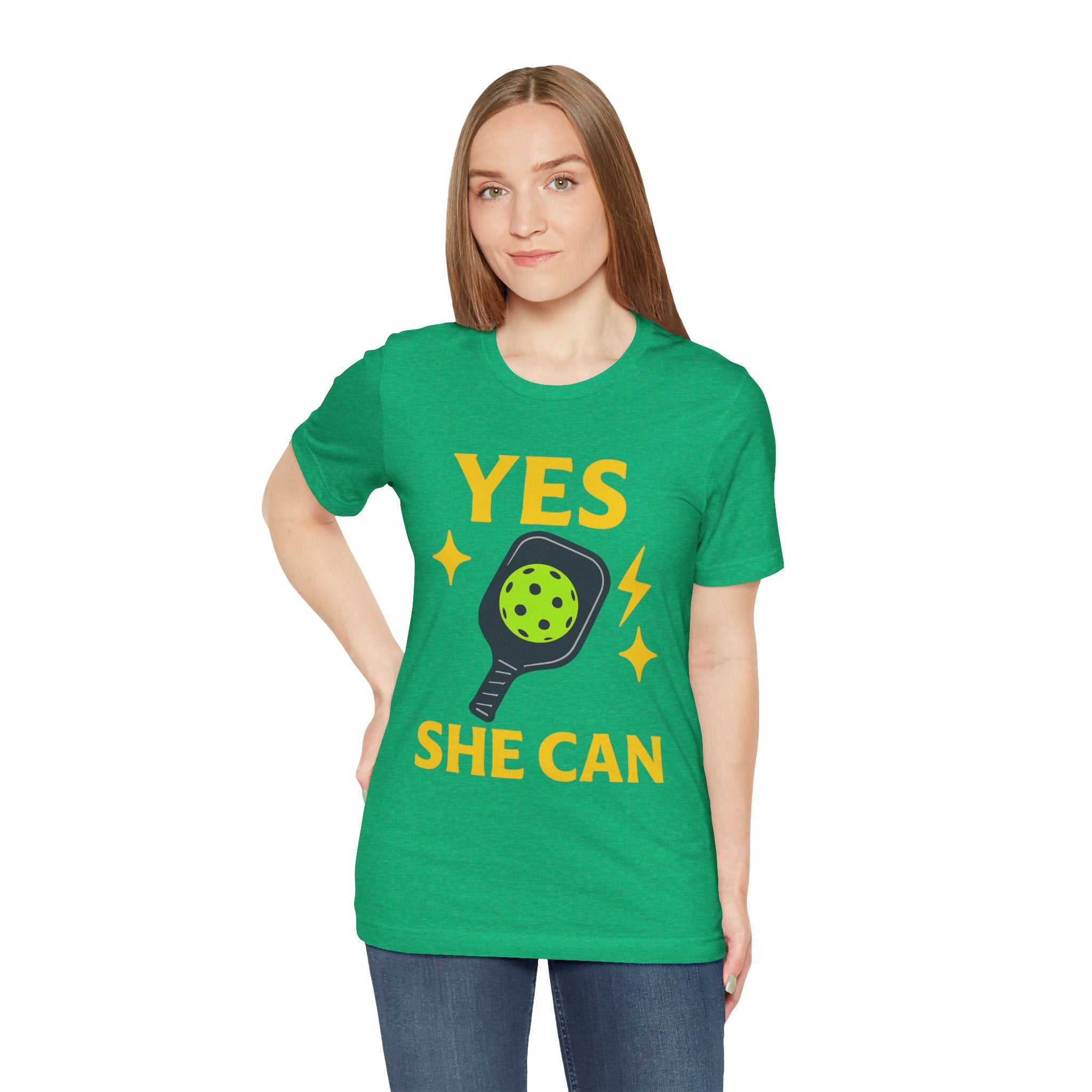 Yes, She Can Pickleball Unisex Tee