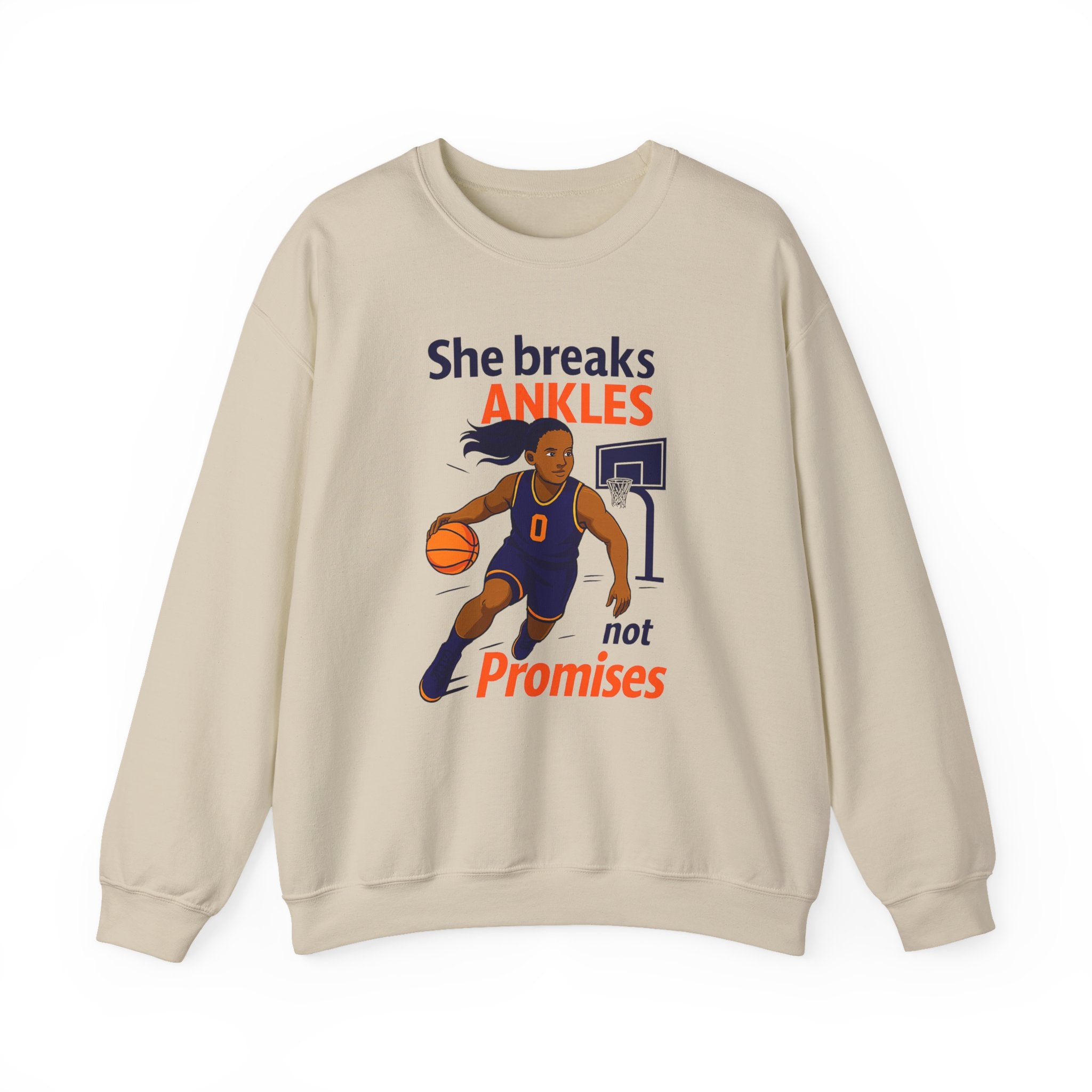 Basketball Sweatshirt, She Breaks Ankles Crewneck