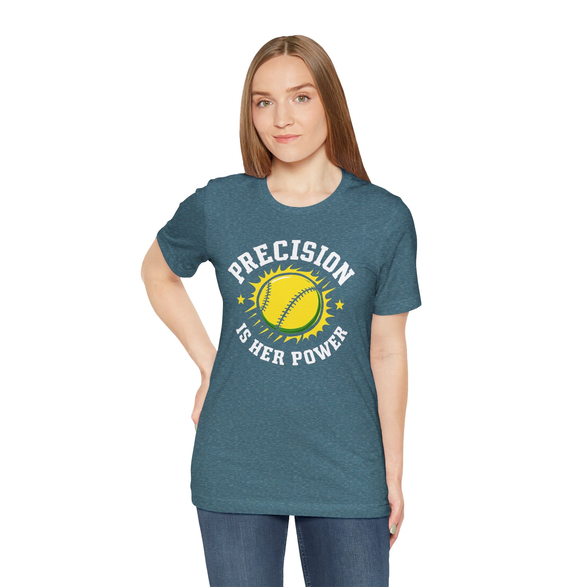 Softball Empowerment Tee - Precision is Her Power