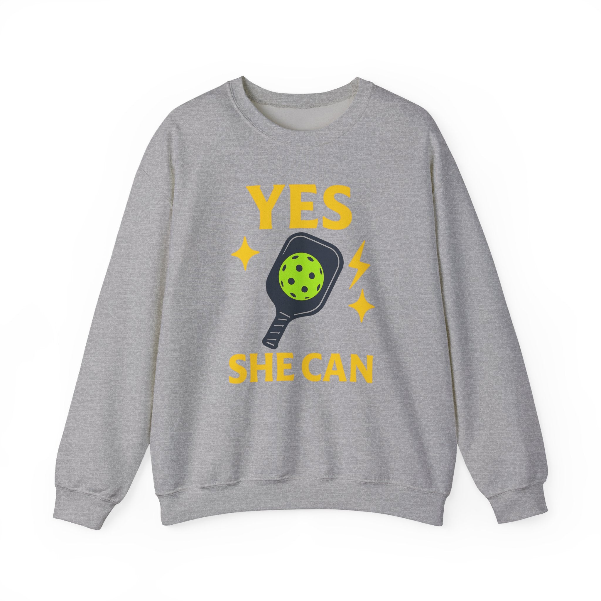 Yes, She Can Pickleball Sweatshirt, Unisex Crewneck