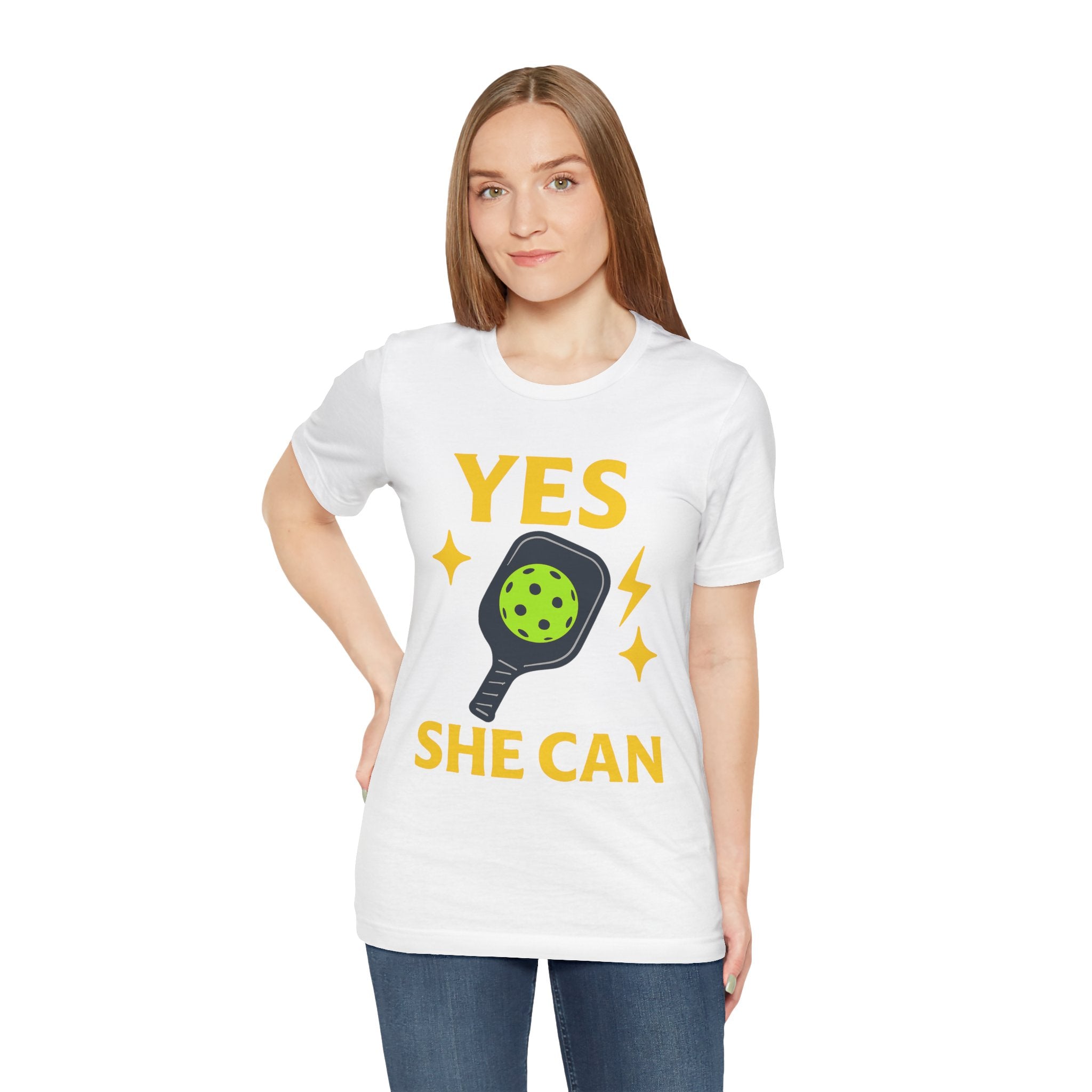Yes, She Can Pickleball Unisex Tee