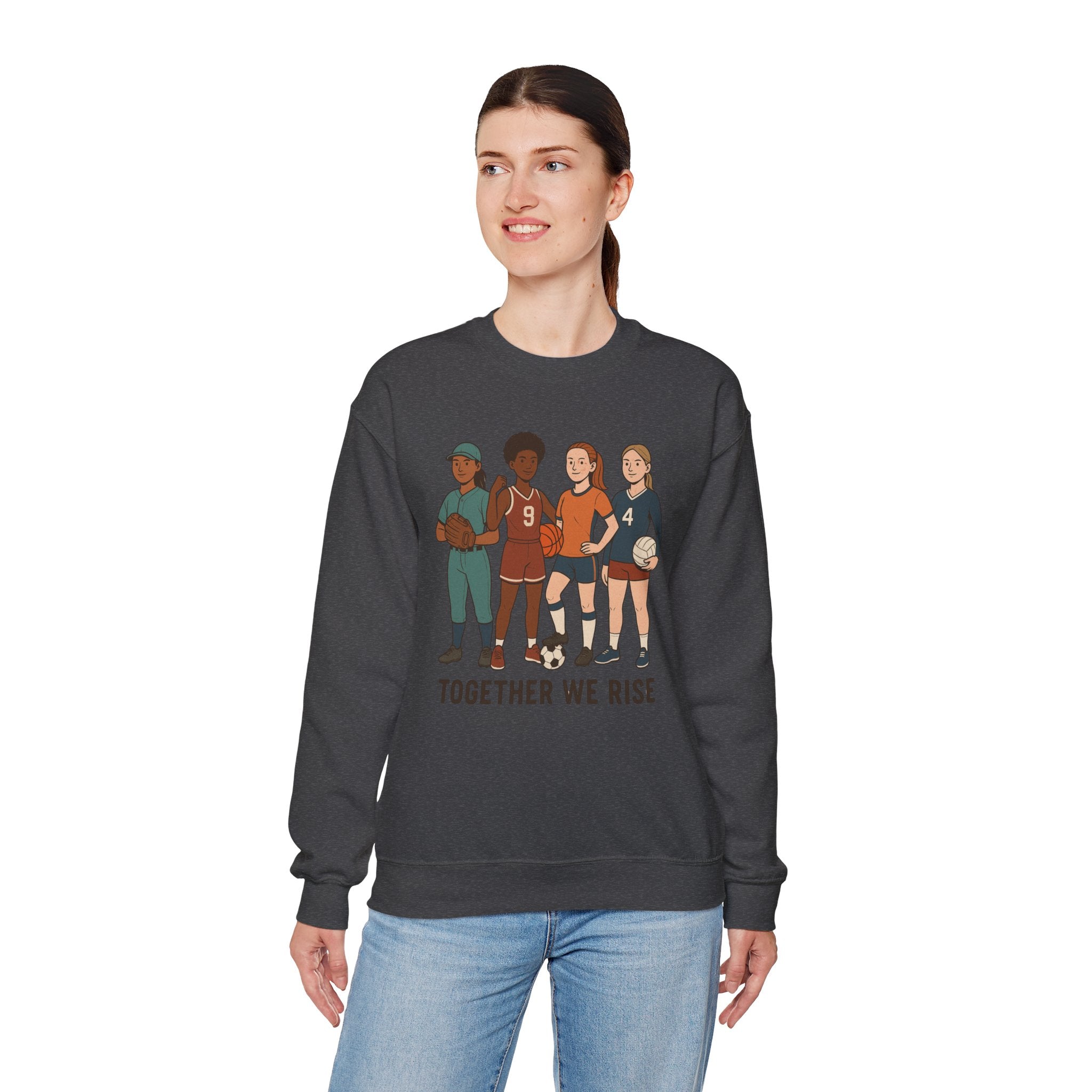 Empowering Crewneck Sweatshirt: Together We Rise