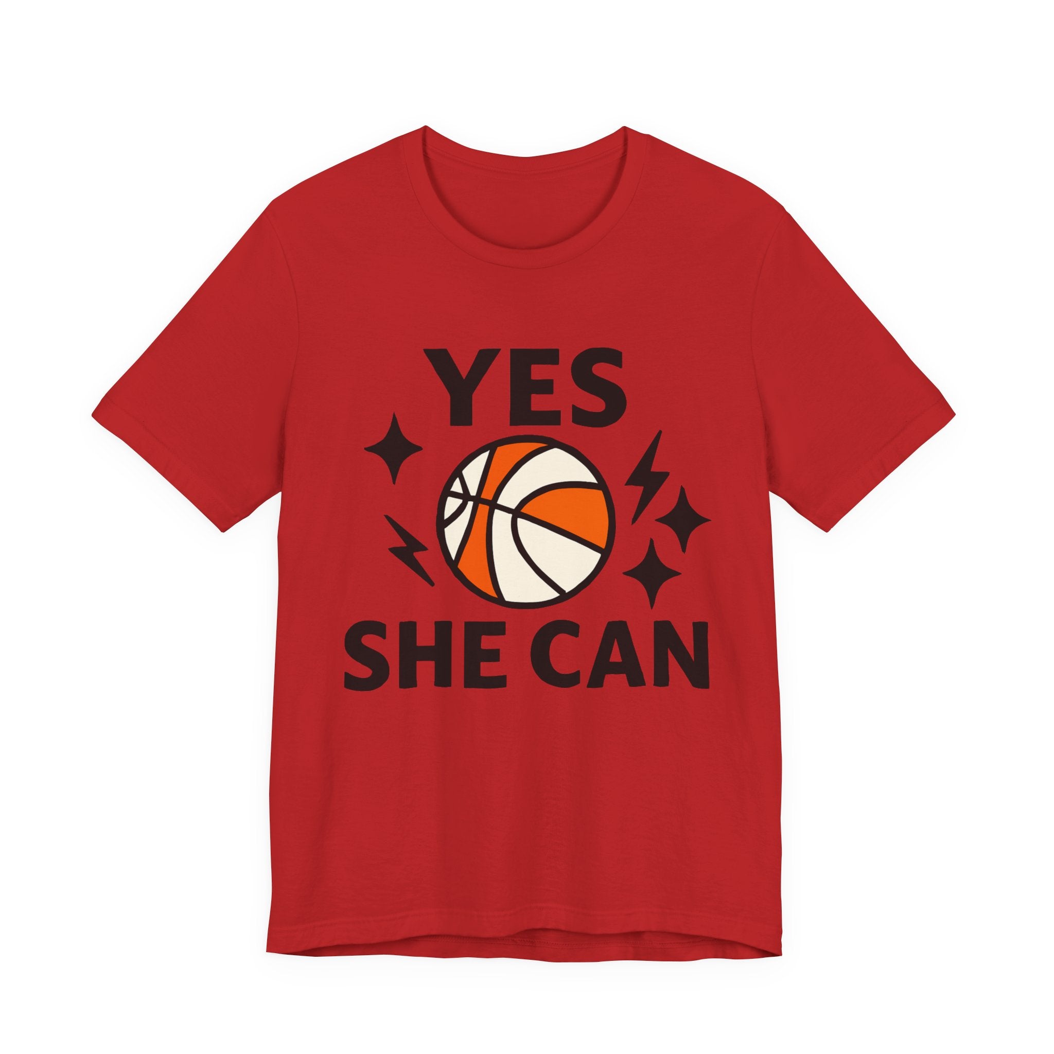 Yes, She Can Basketball Unisex Tee