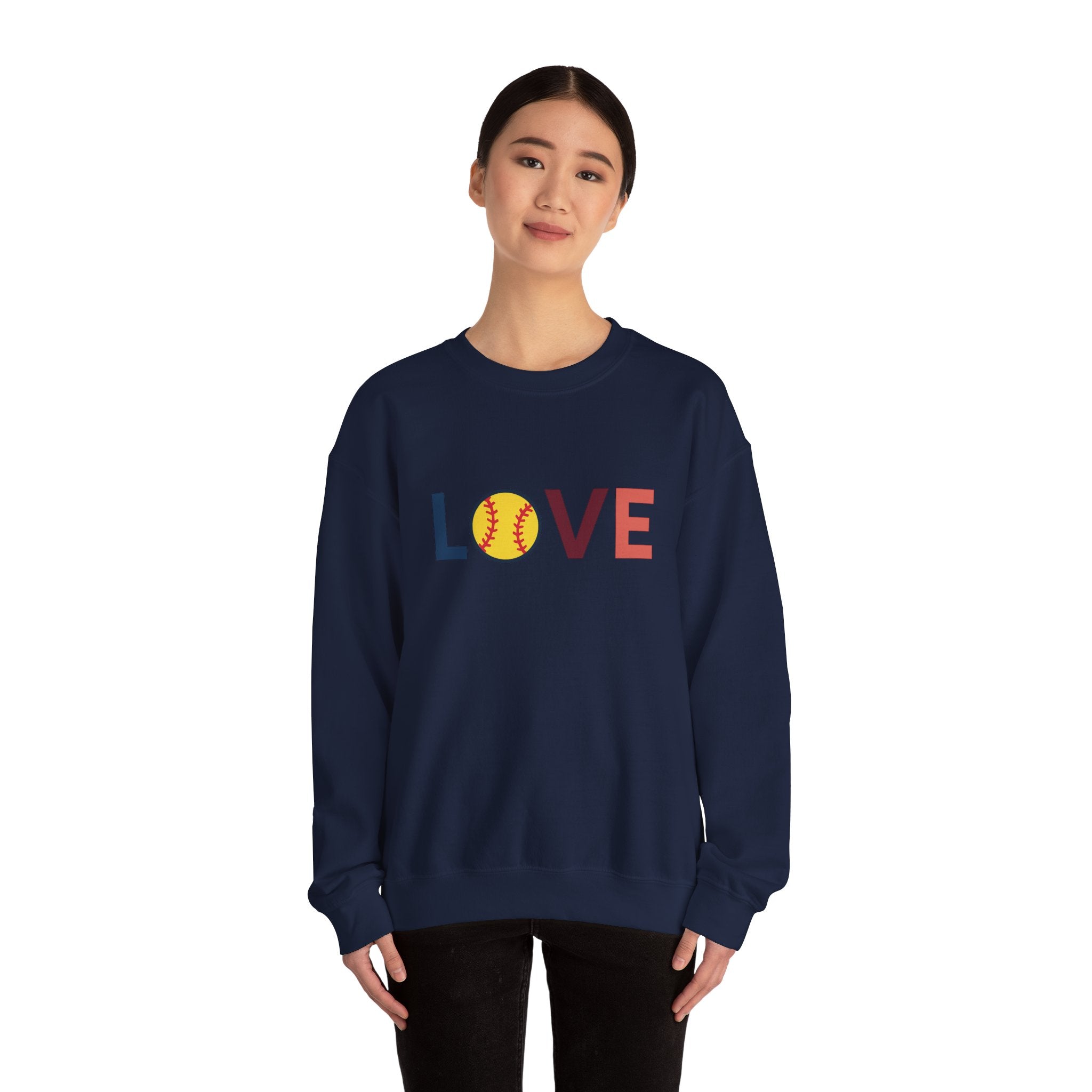 Love Baseball Crewneck Sweatshirt