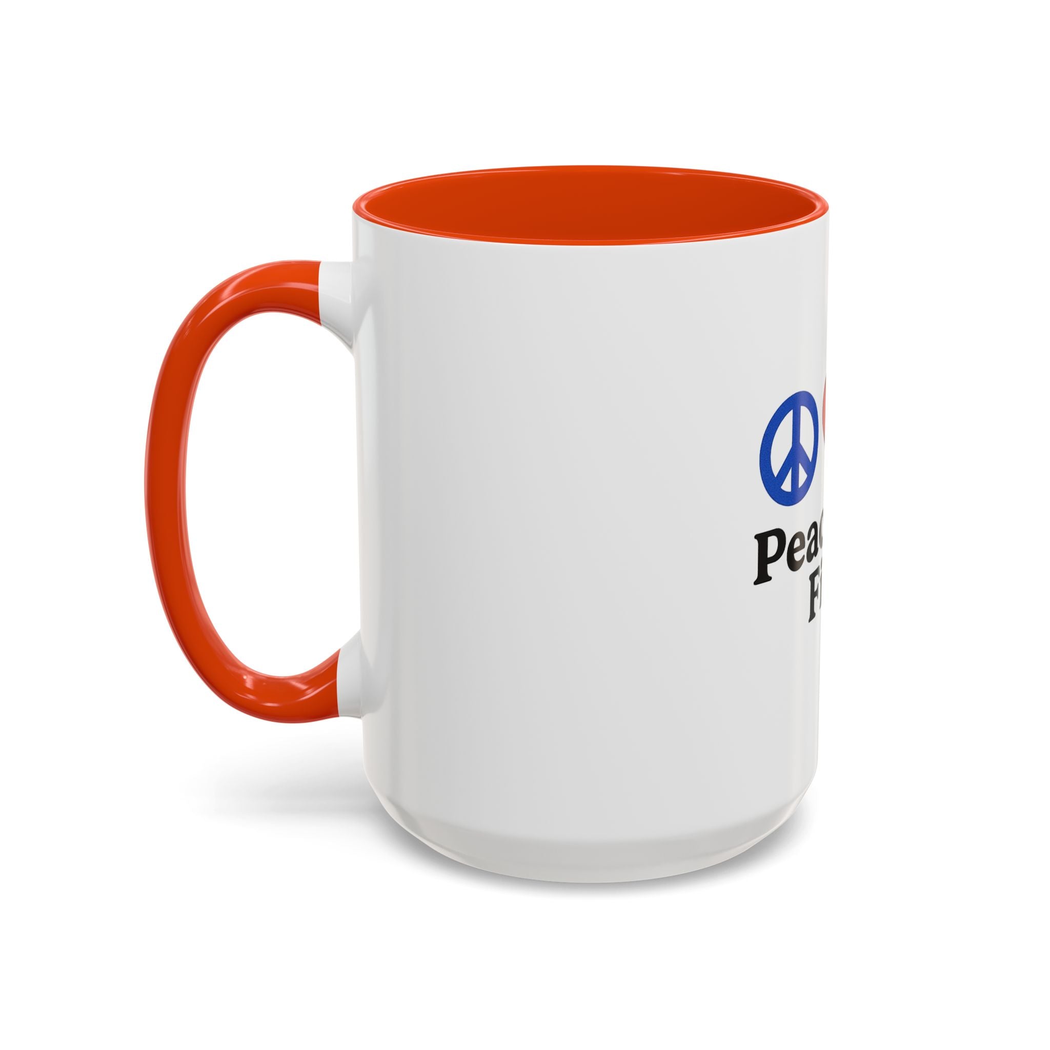 Peace, Love & Fishing Mug - Colorful Ceramic Coffee Cup for Anglers