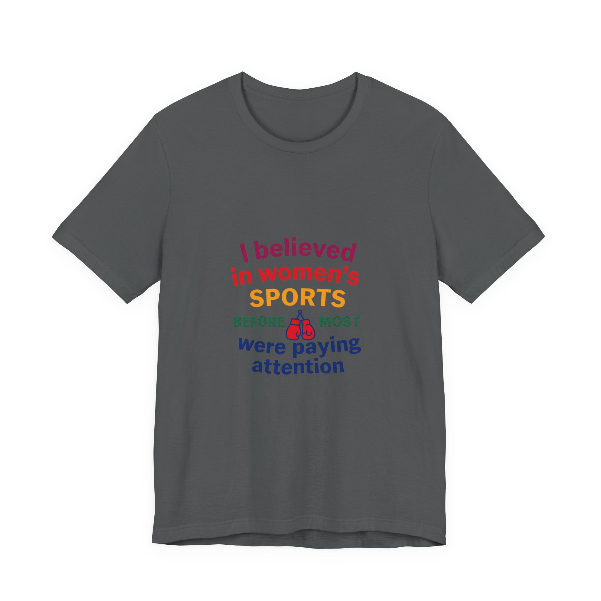 Women's Sports Believer Tee, Unisex Jersey Short Sleeve Tee