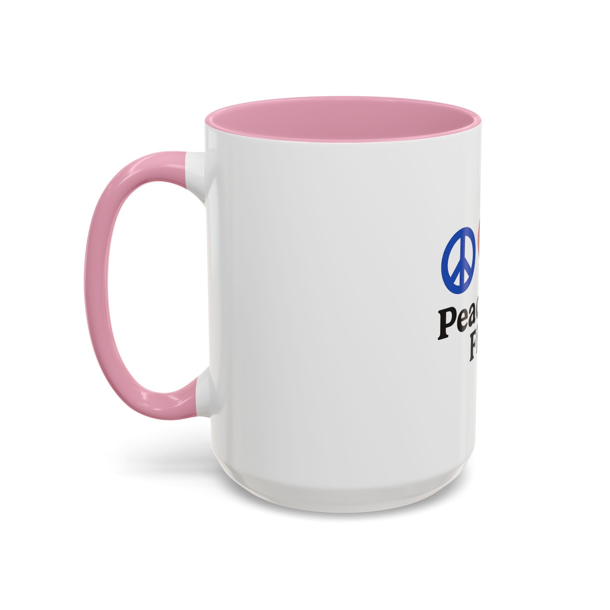 Peace, Love & Fishing Mug - Colorful Ceramic Coffee Cup for Anglers