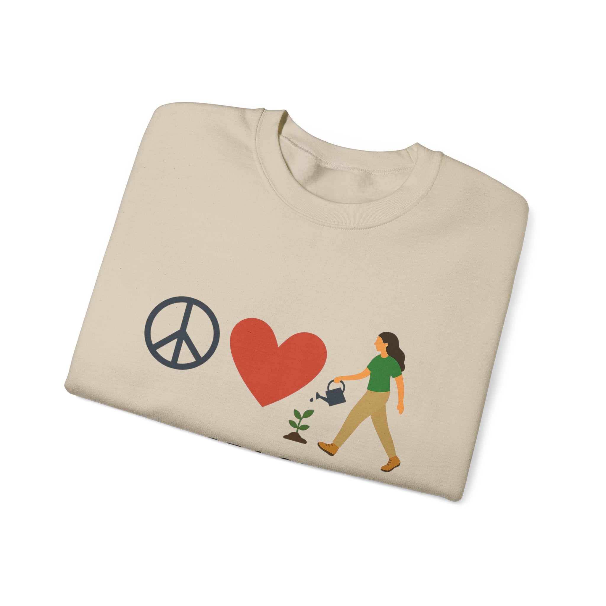 Peace, Love & Gardening Crewneck Sweatshirt