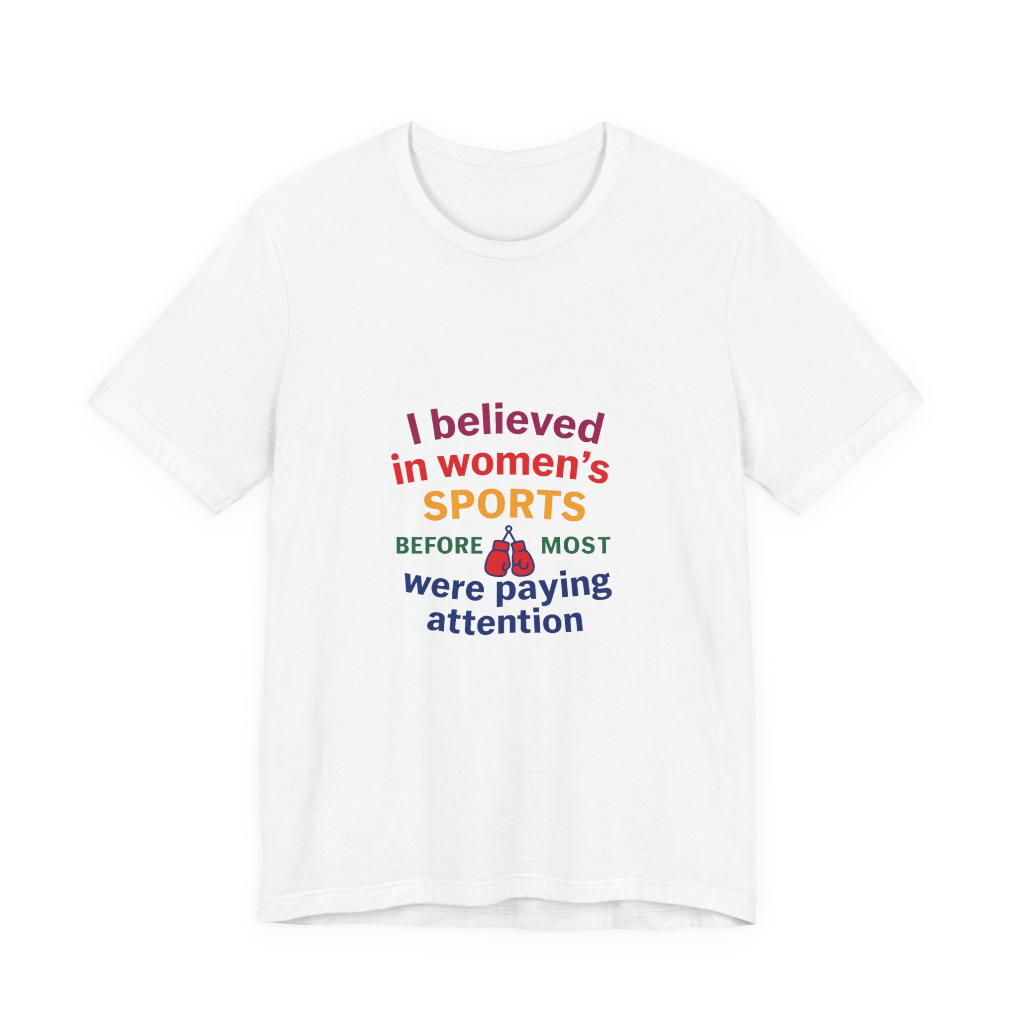 Women's Sports Believer Tee, Unisex Jersey Short Sleeve Tee