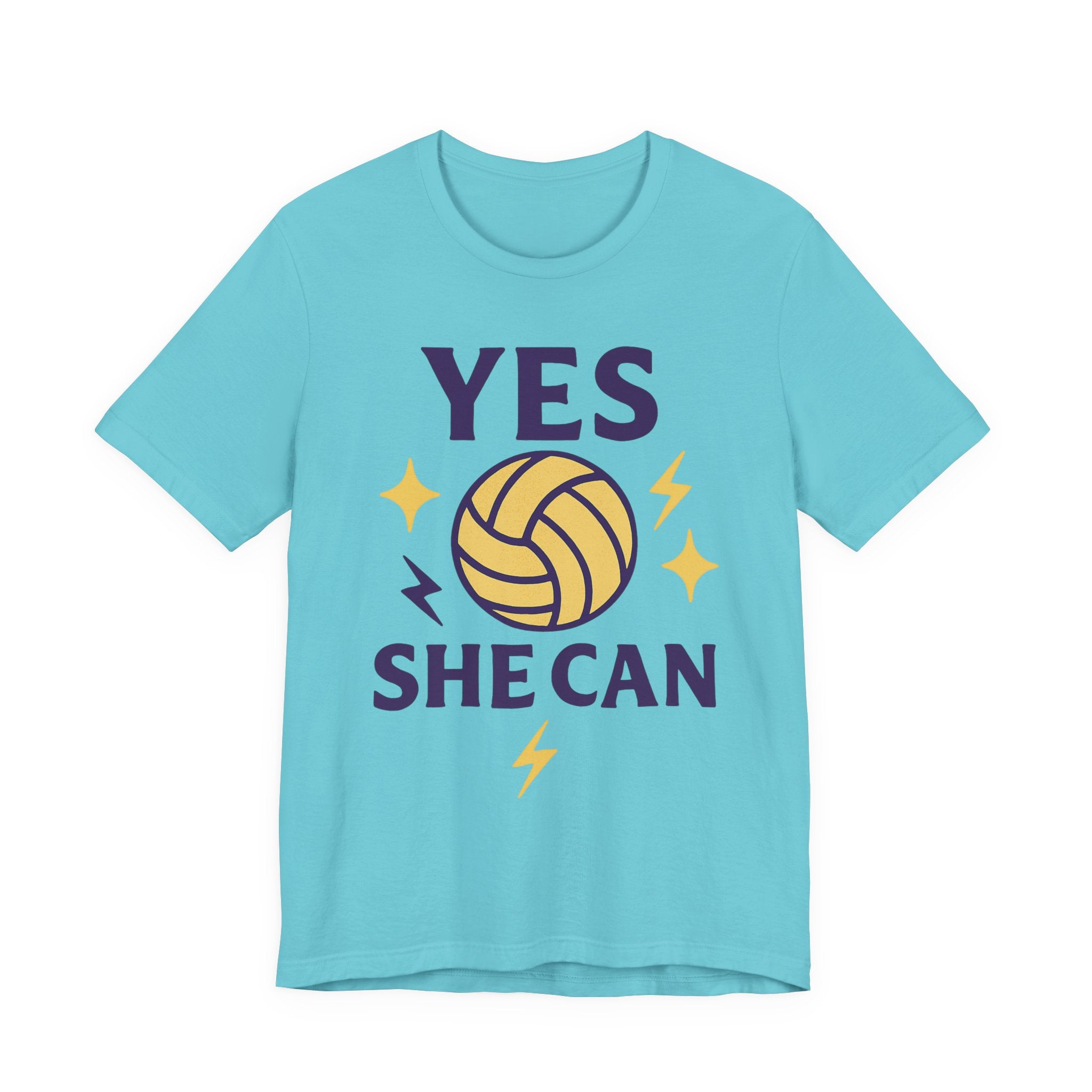Yes, She Can Volleyball Unisex Tee