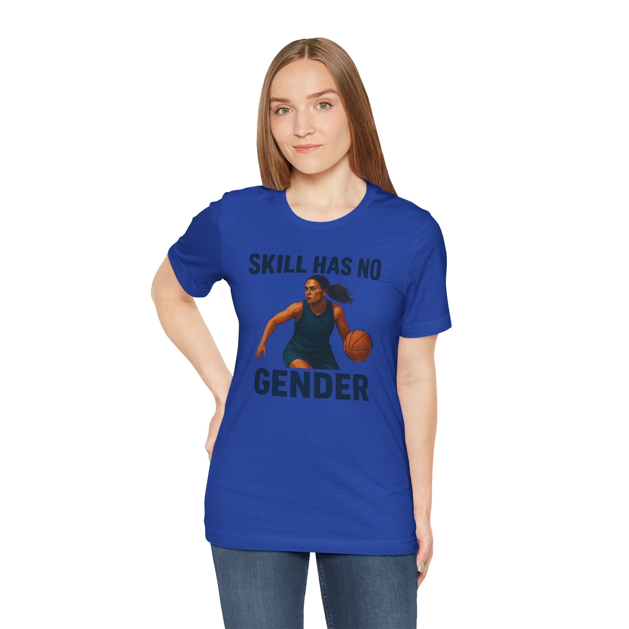 Empowering Basketball Tee - Skill Has No Gender