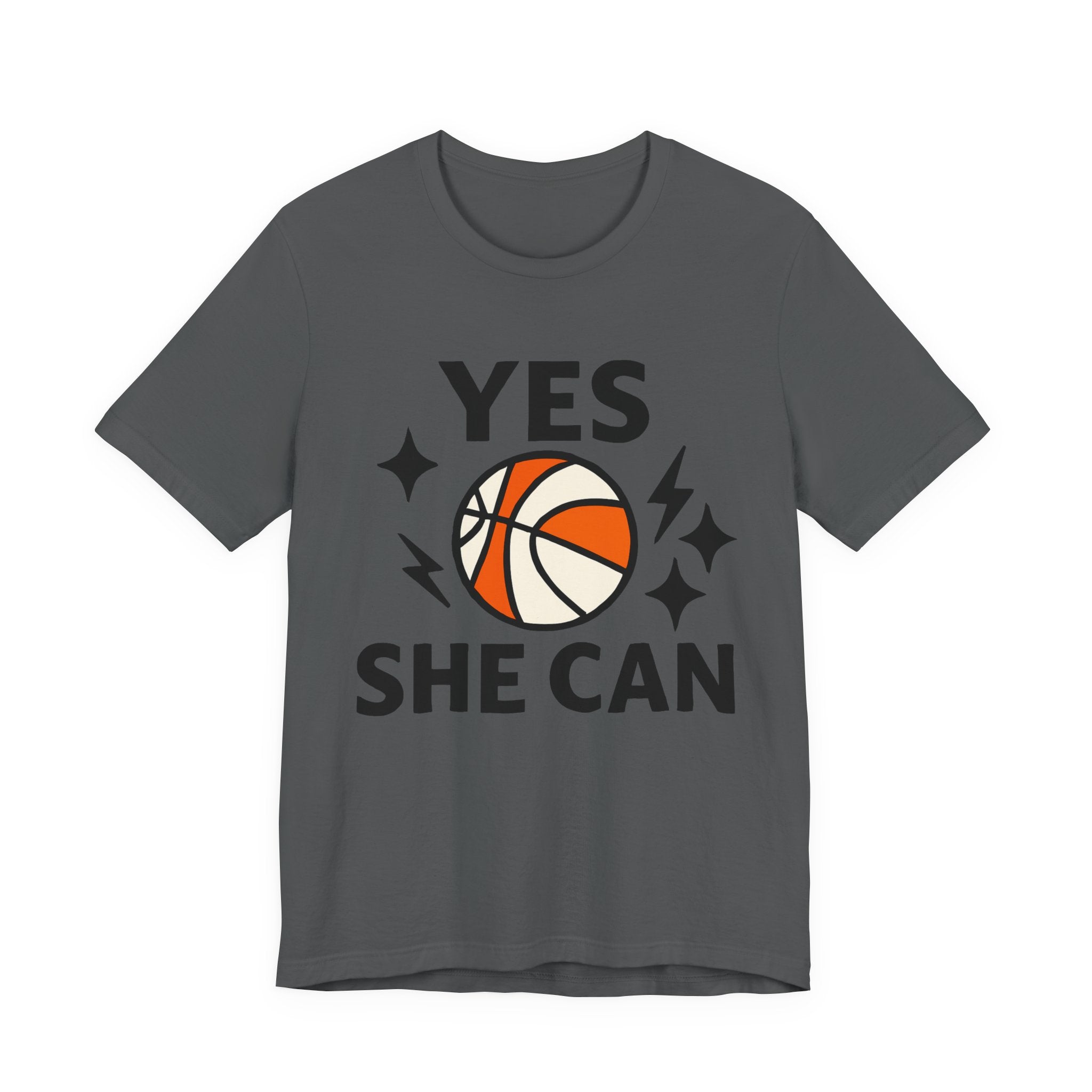 Yes, She Can Basketball Unisex Tee