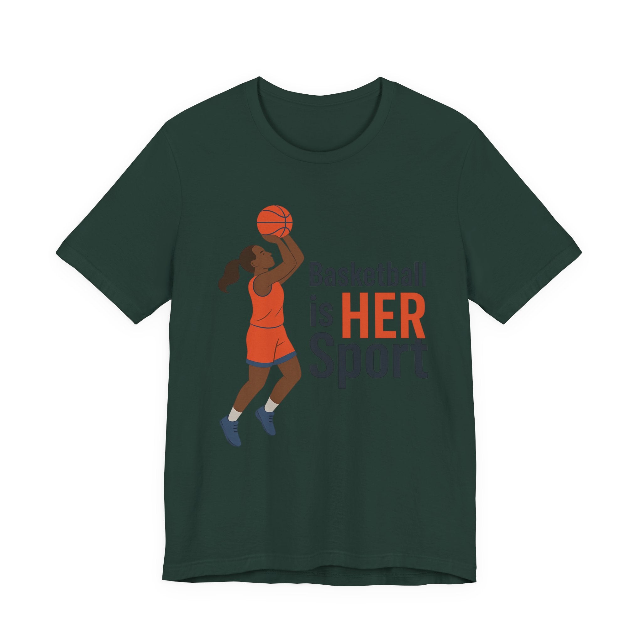Unisex Sports Tee - Basketball Is Her Sport