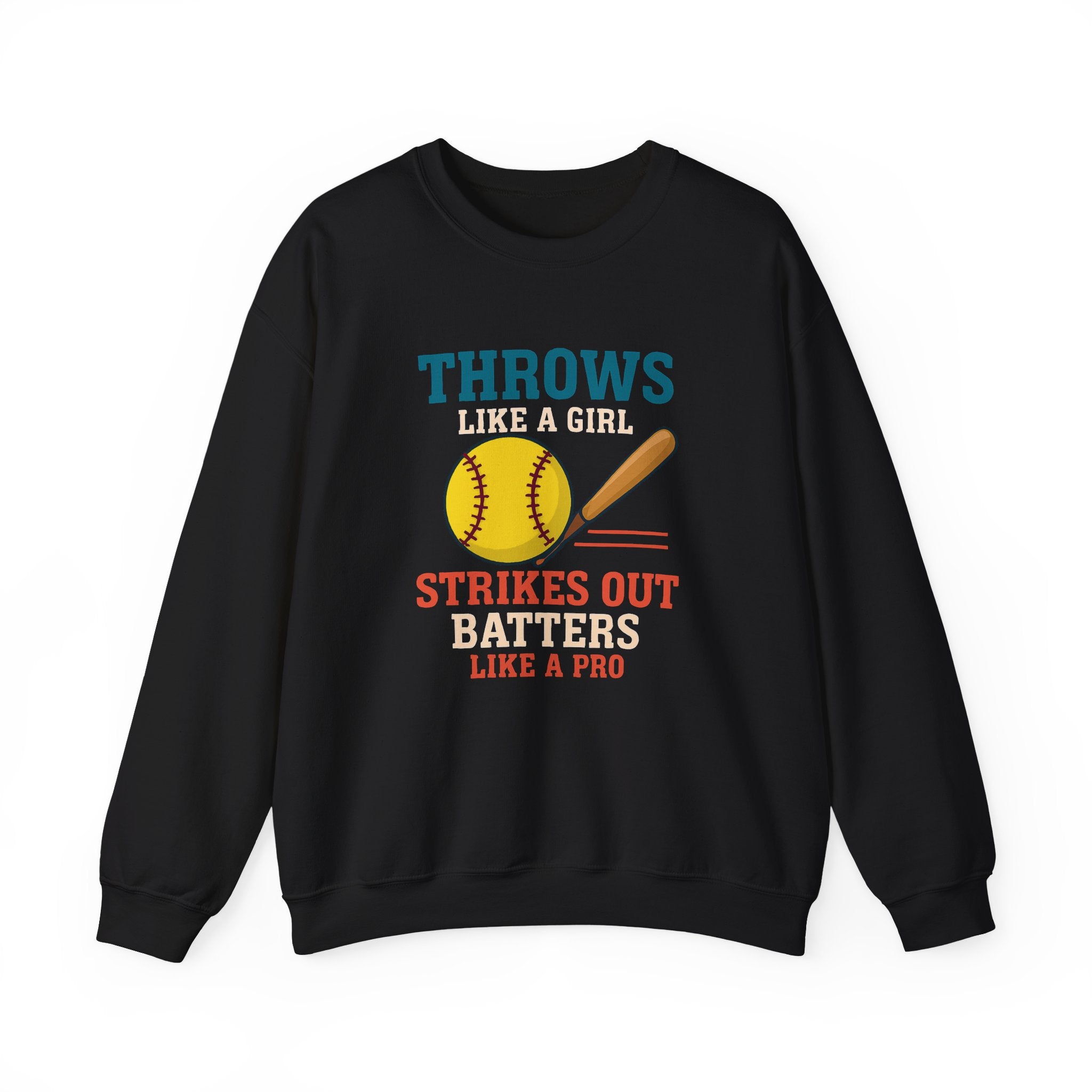 Softball Inspired Crewneck Sweatshirt