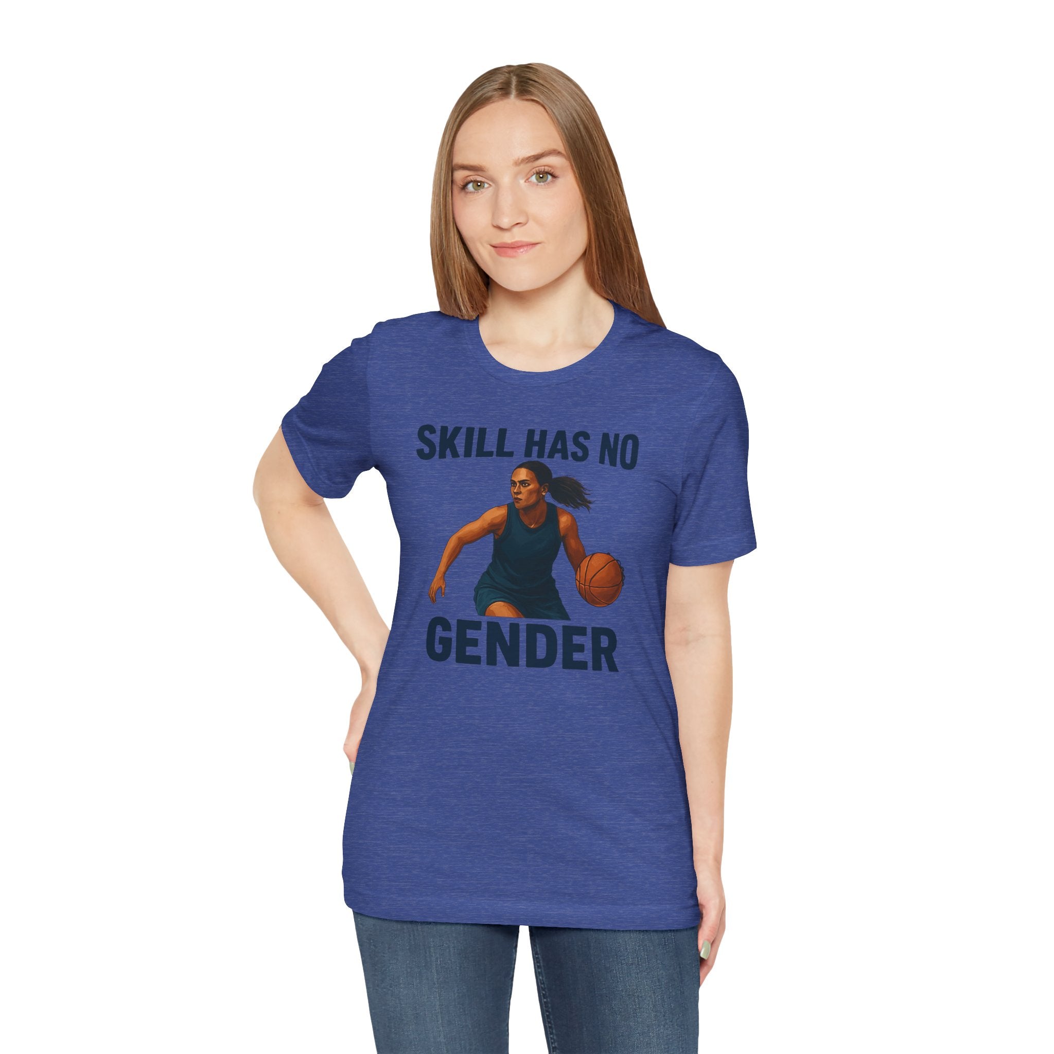 Empowering Basketball Tee - Skill Has No Gender