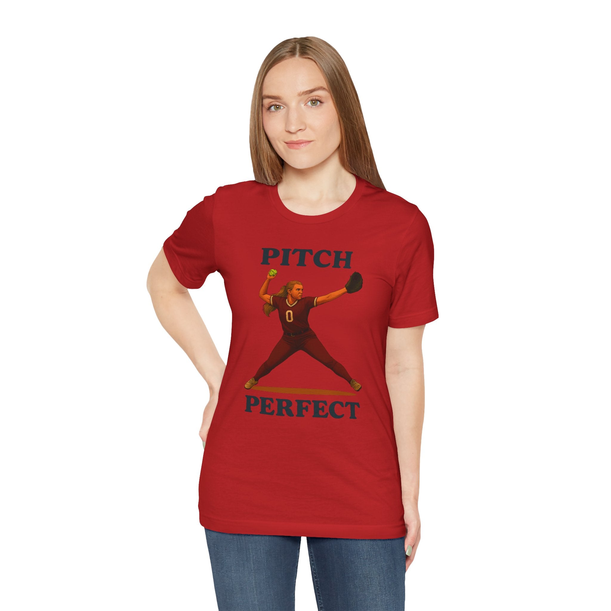 Pitch Perfect Softball Tee, Unisex Jersey T-Shirt