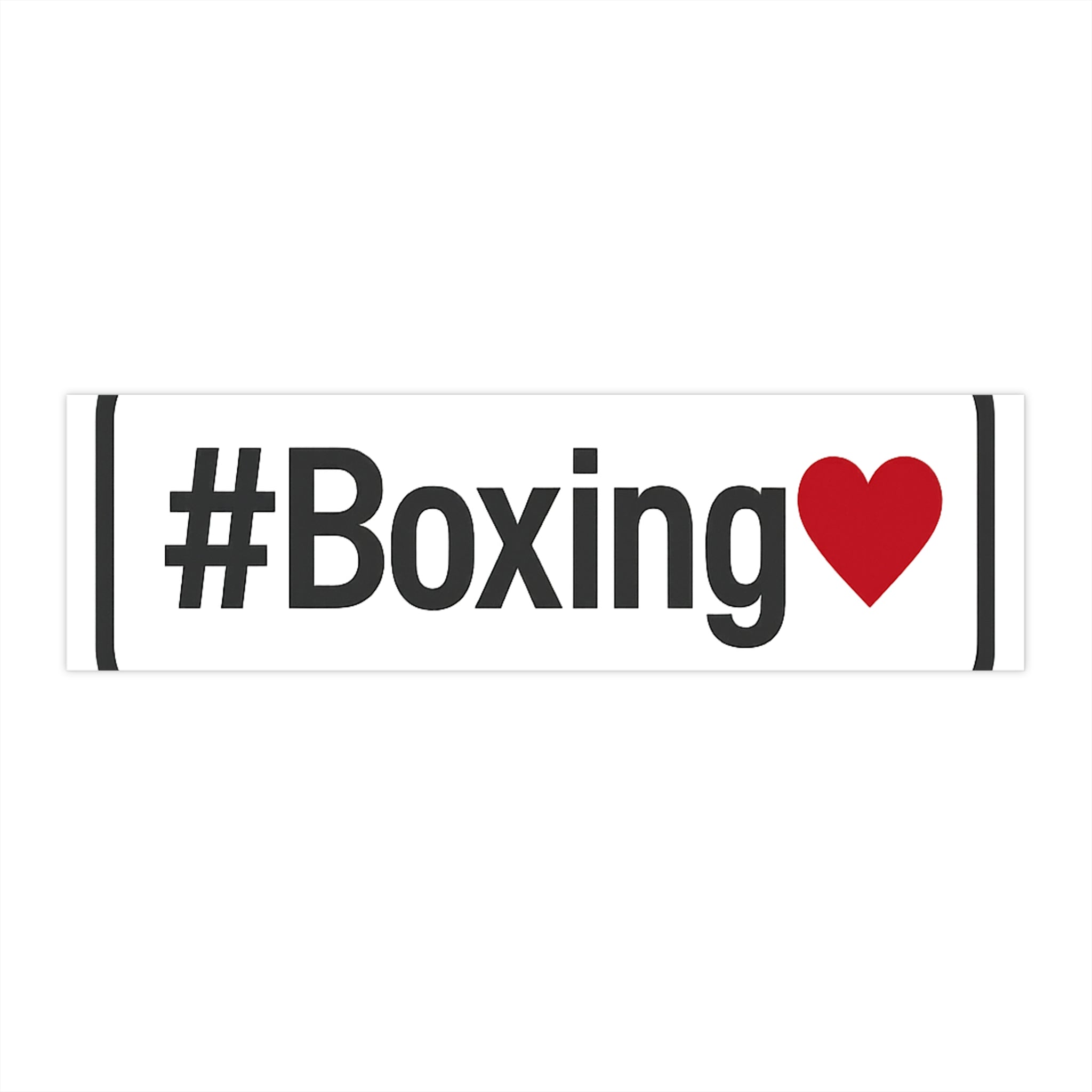 Boxing Love Bumper Sticker