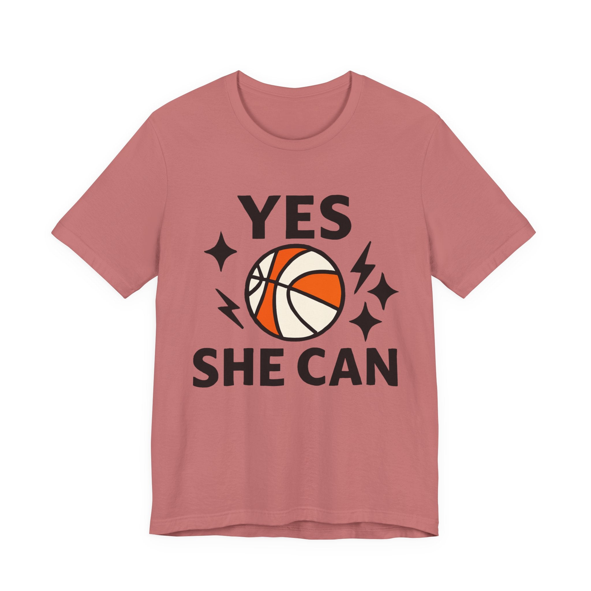 Yes, She Can Basketball Unisex Tee