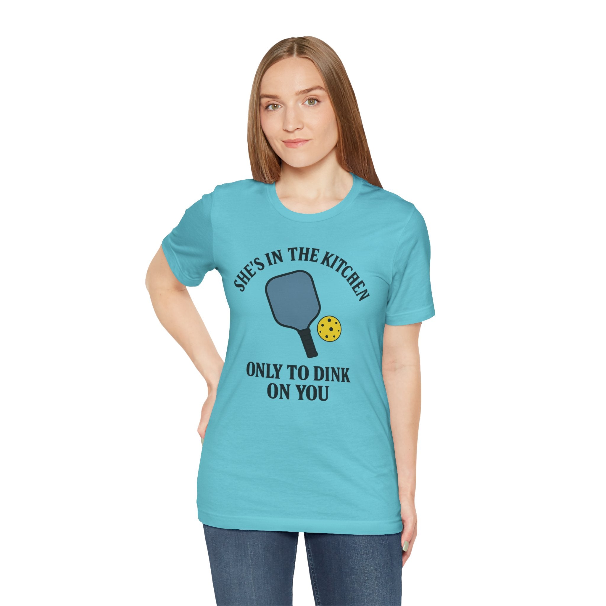 She's In The Kitchen Pickleball Unisex Tee