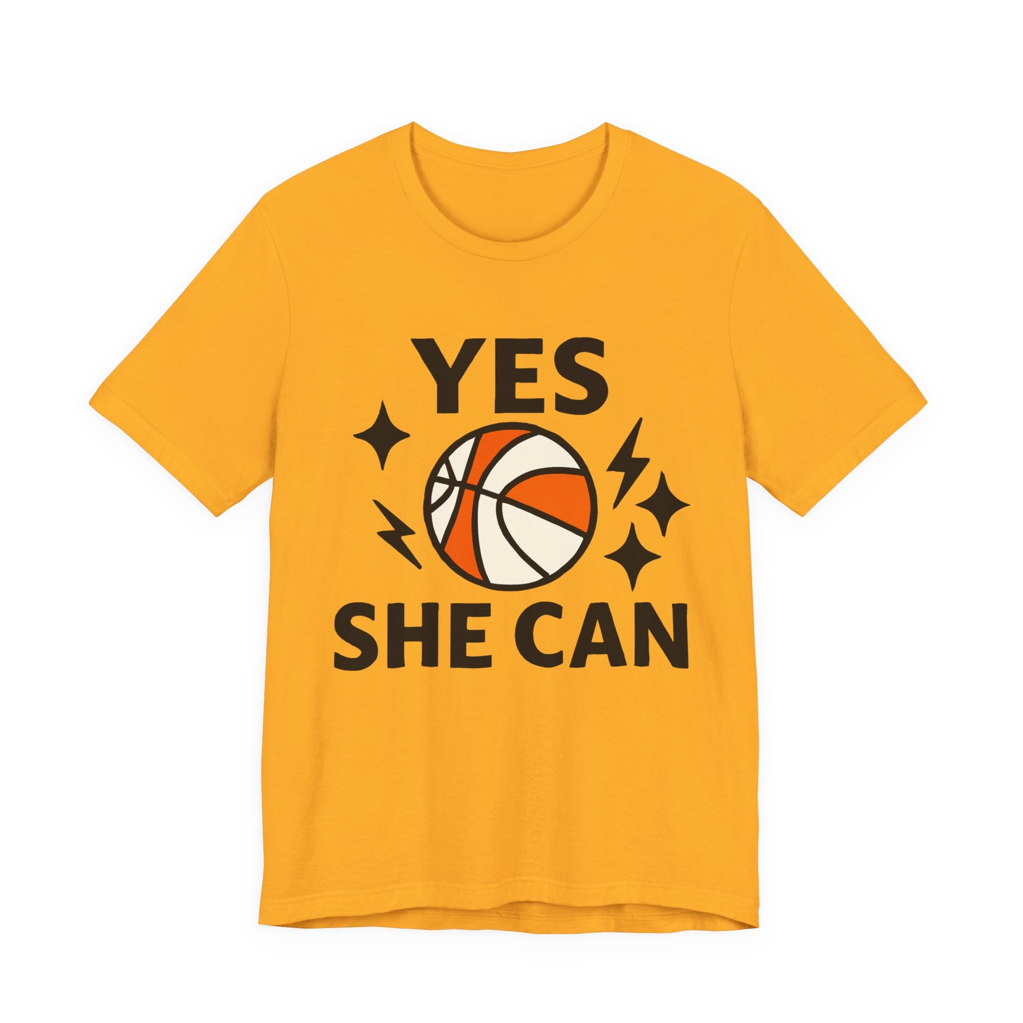 Yes, She Can Basketball Unisex Tee