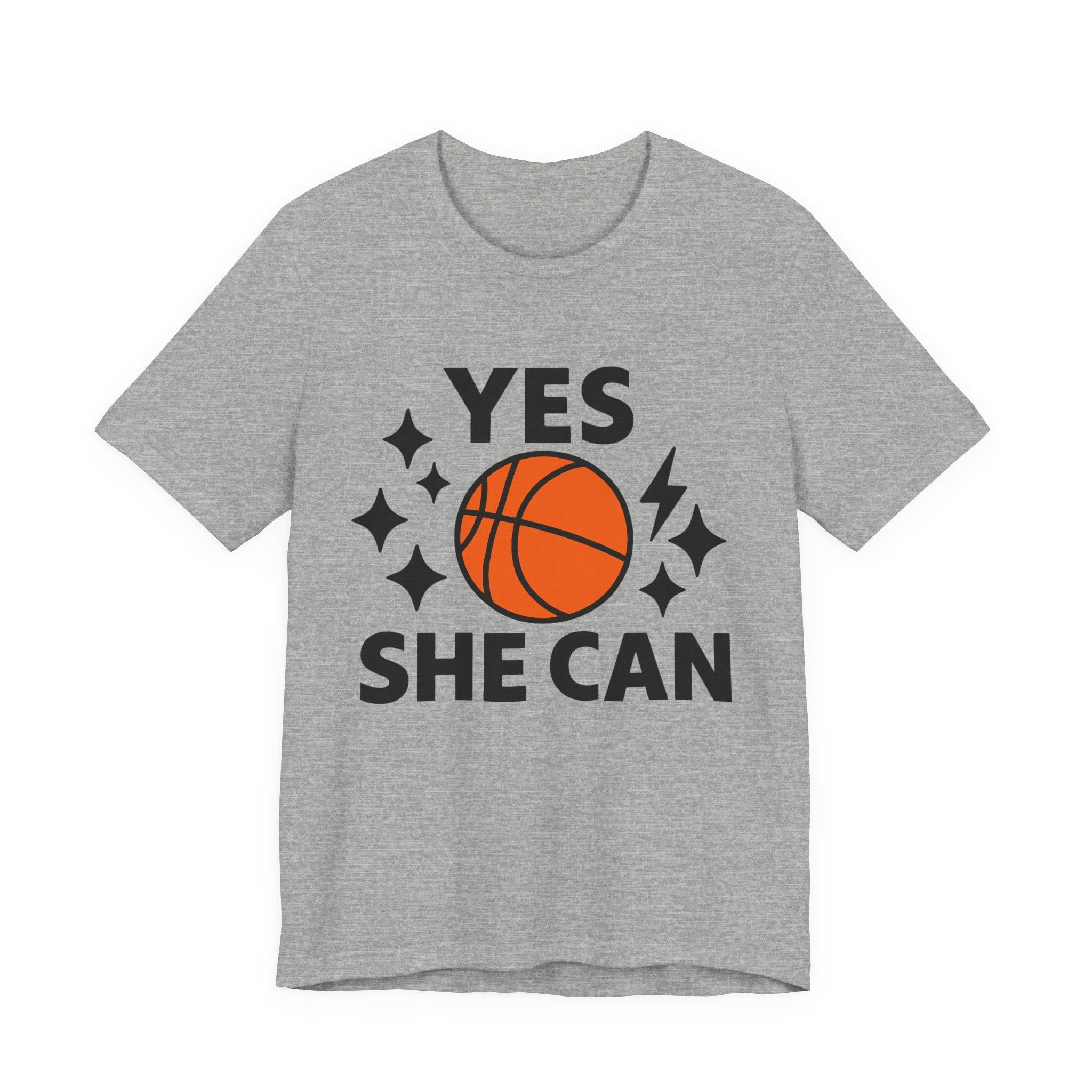 Yes, She Can Basketball Unisex Tee