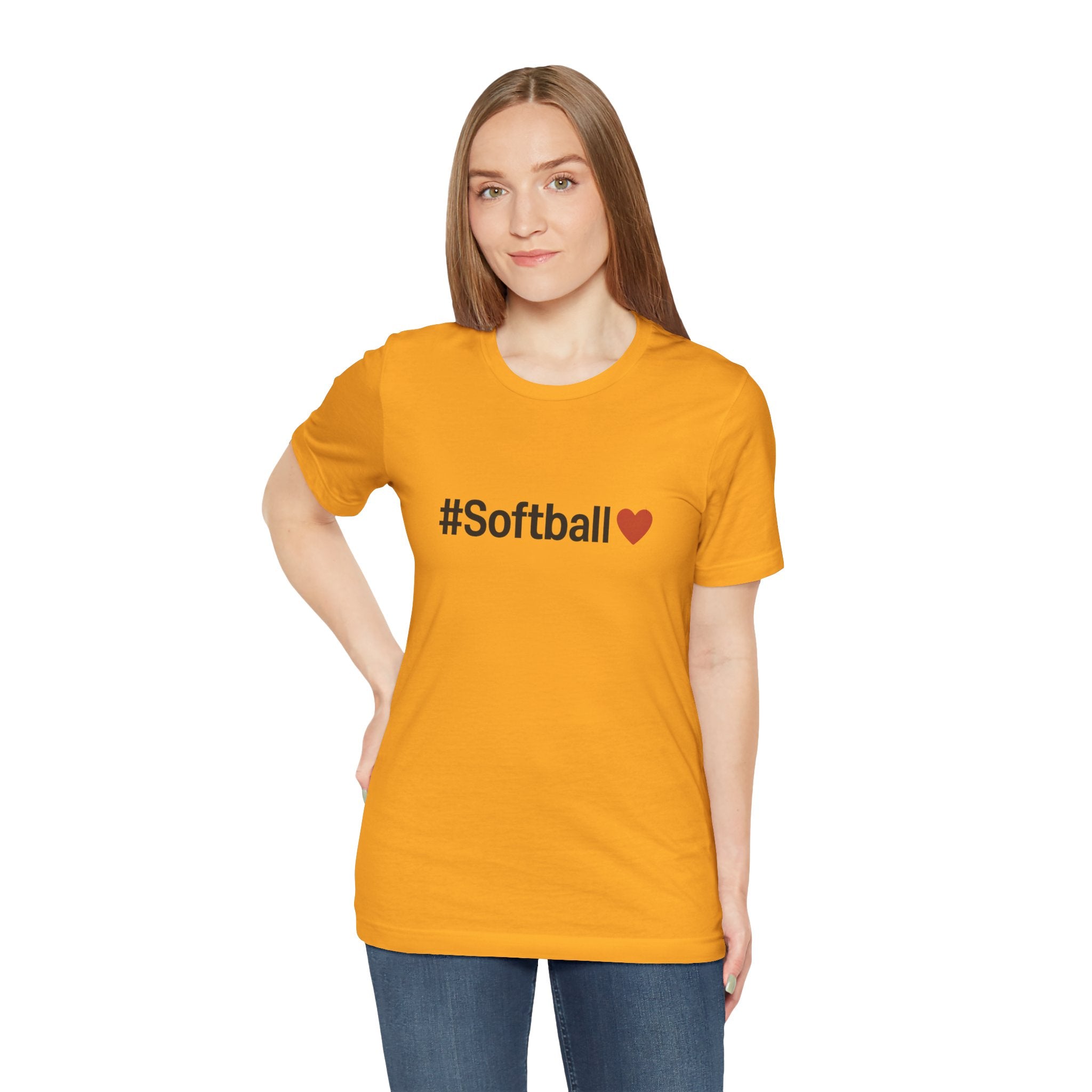 Softball Love Tee - Unisex Jersey Short Sleeve Shirt