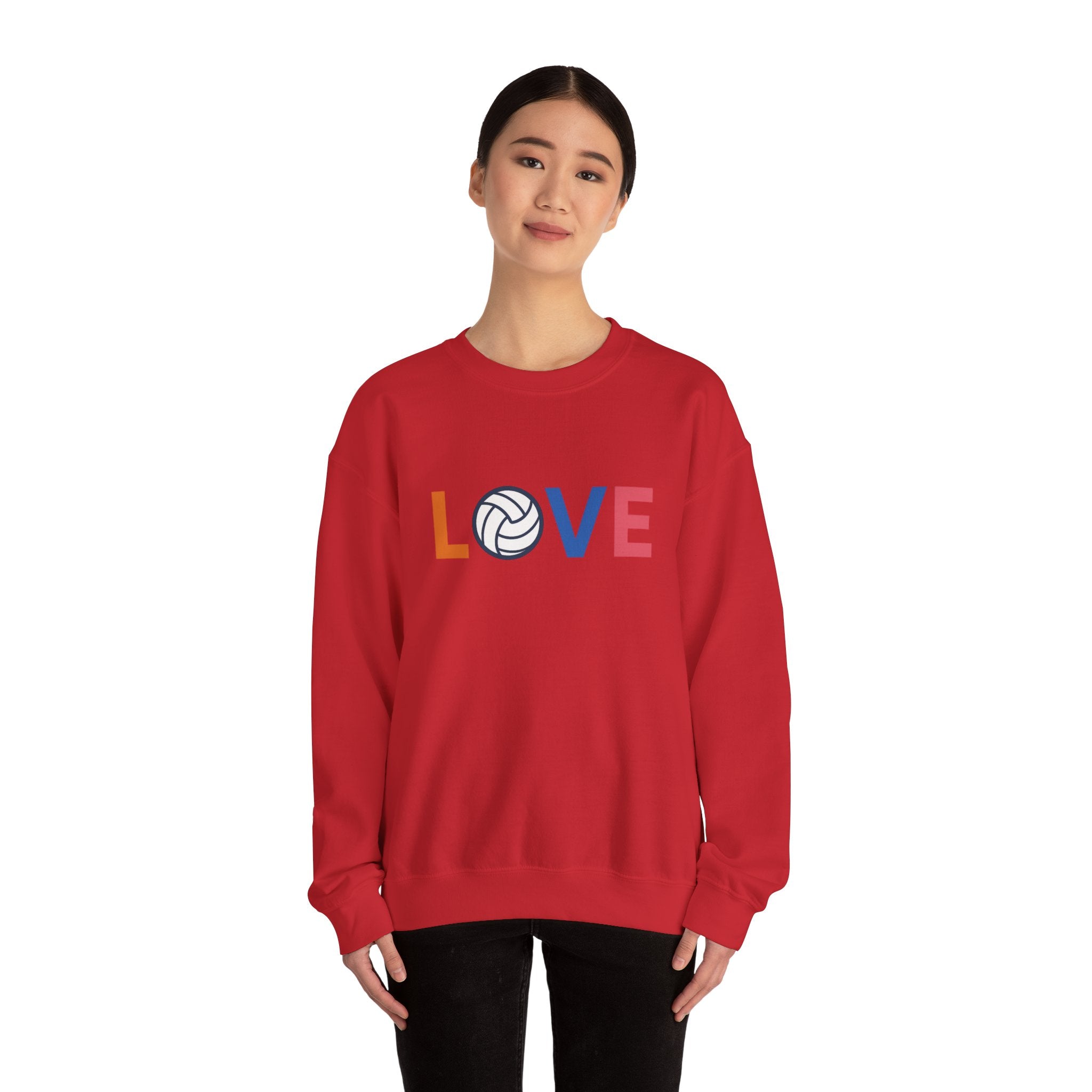 Volleyball Love Sweatshirt - Cozy Unisex Crewneck