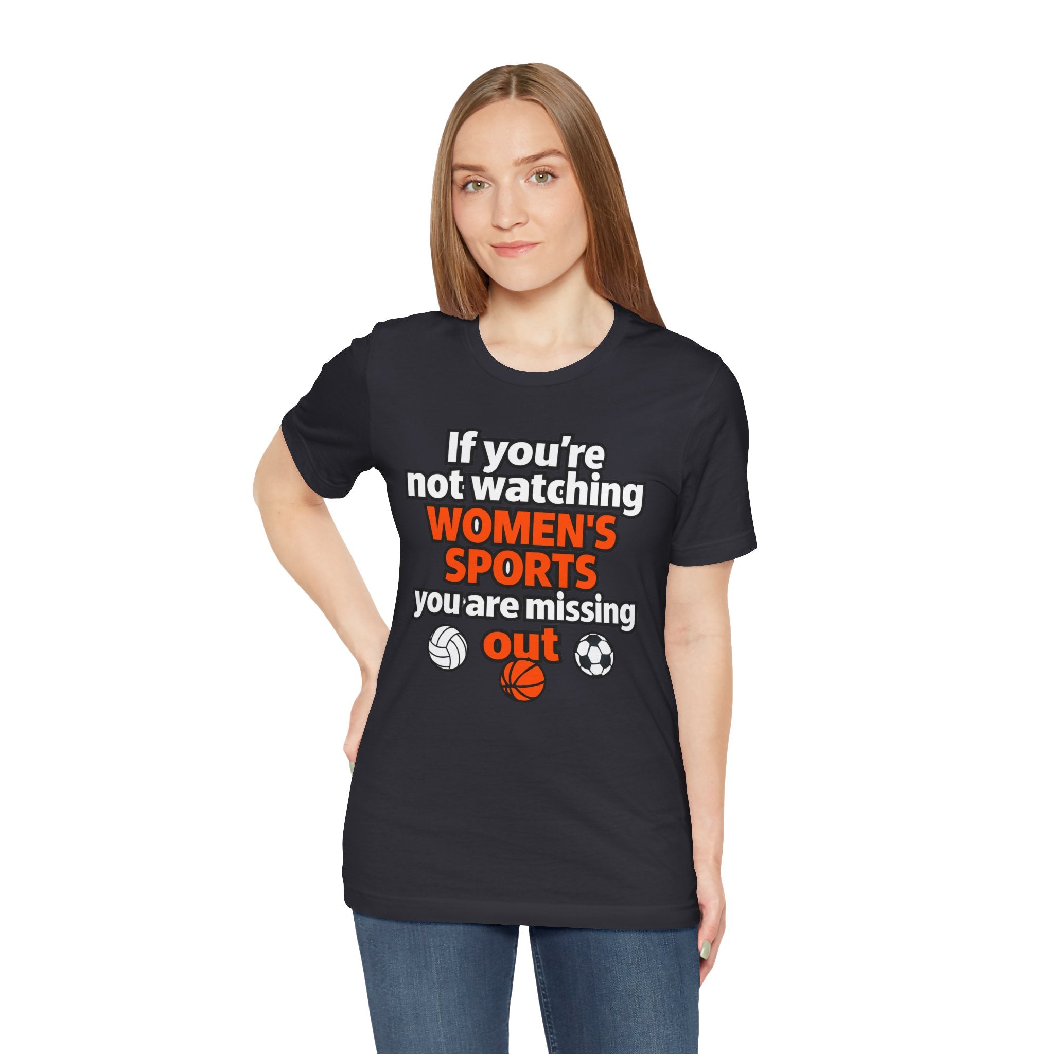 Women’s Sports Awareness Tee, Sports Advocate Shirt