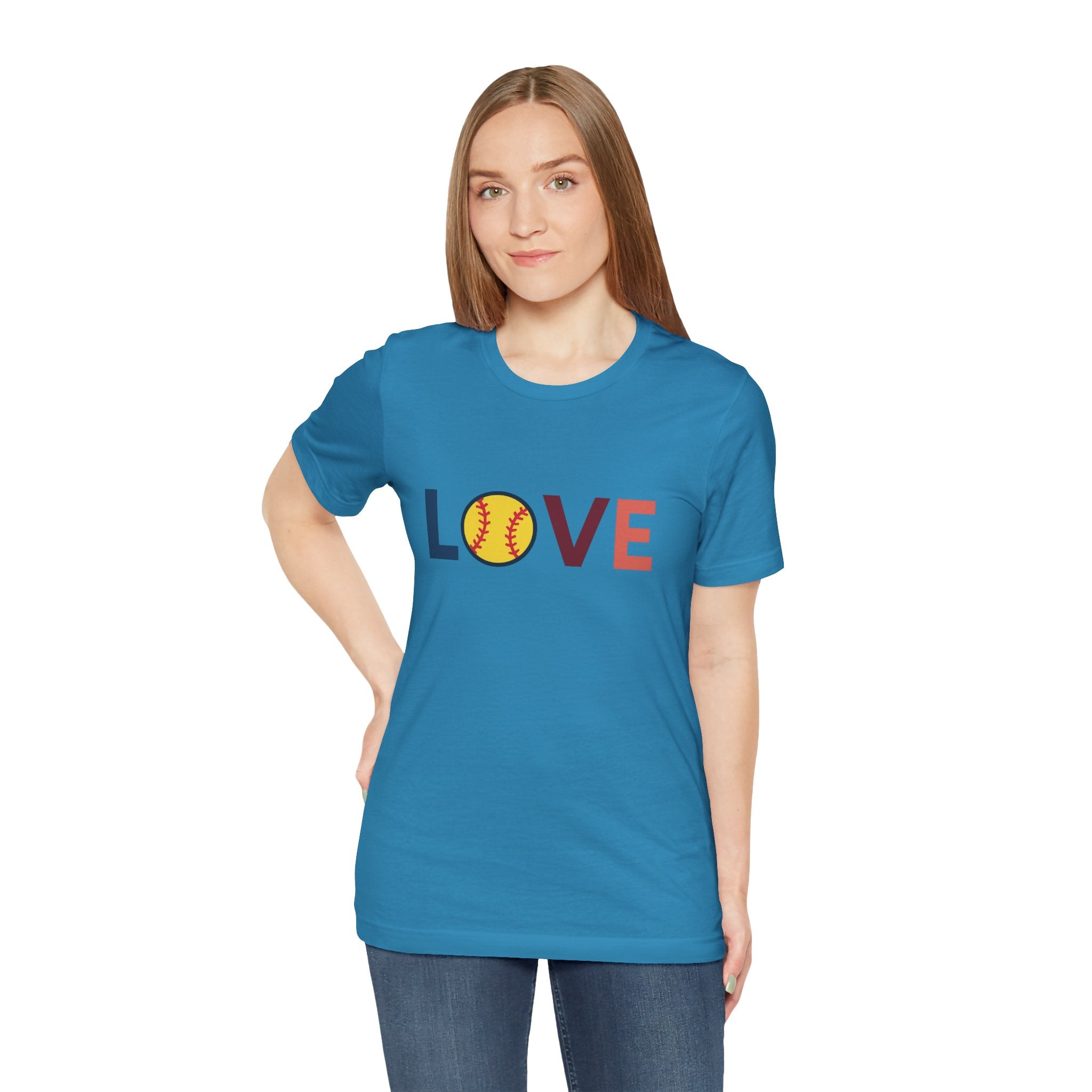 Softball Love Tee, Unisex T-Shirt, Gift for Sports Lovers
