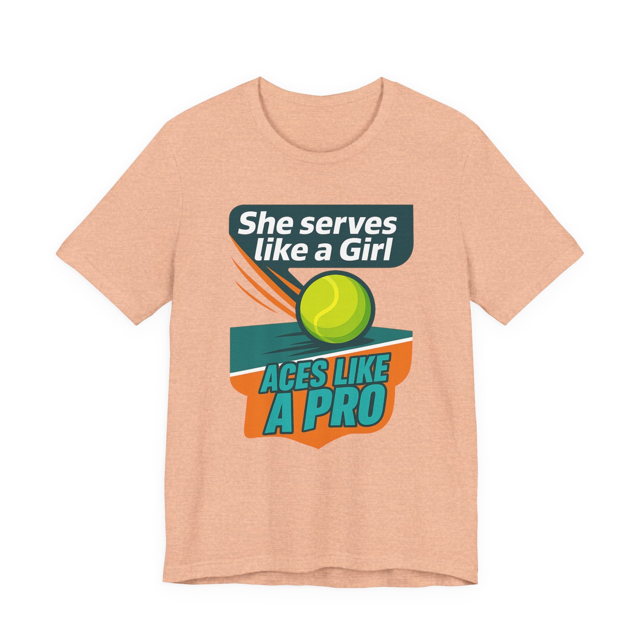 Empowering Tennis Tee - She Serves Like A Girl
