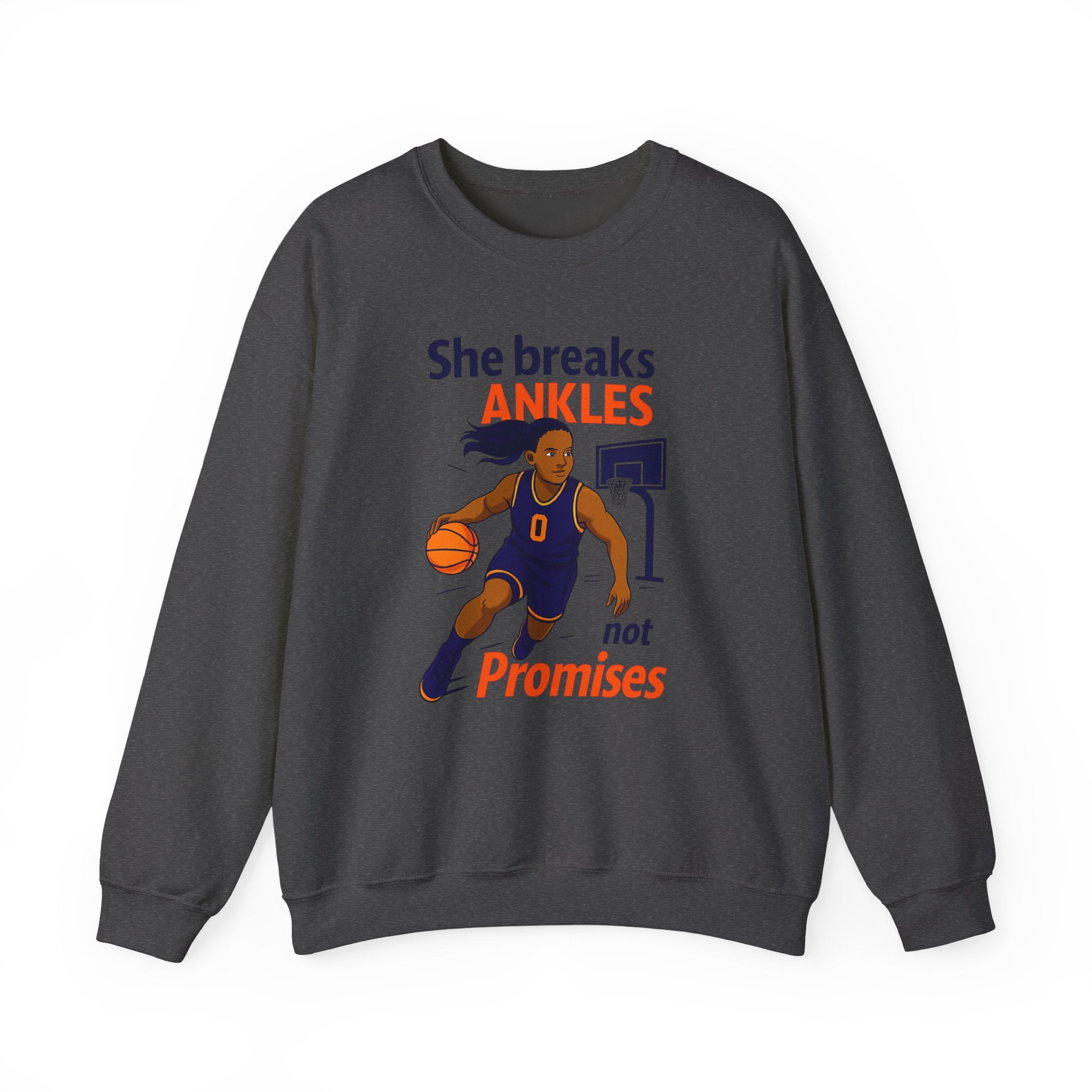 Basketball Sweatshirt, She Breaks Ankles Crewneck