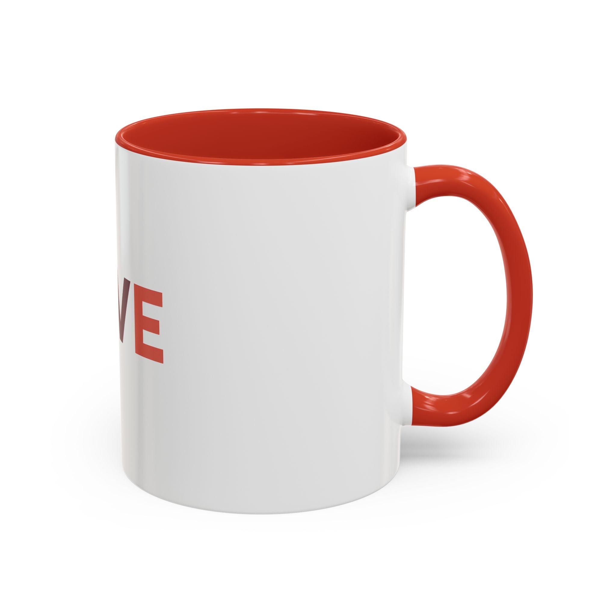 Love Baseball Accent Coffee Mug