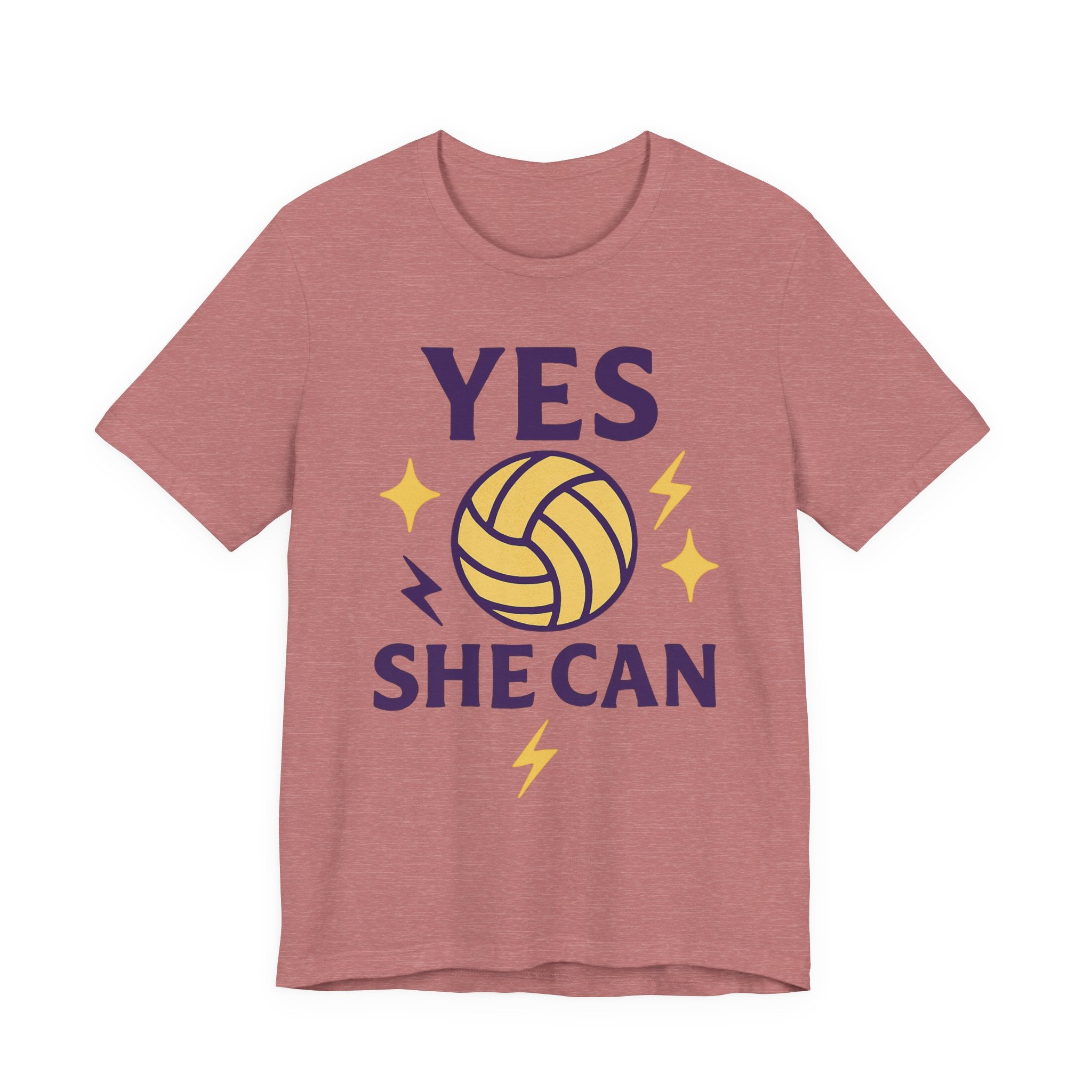 Yes, She Can Volleyball Unisex Tee