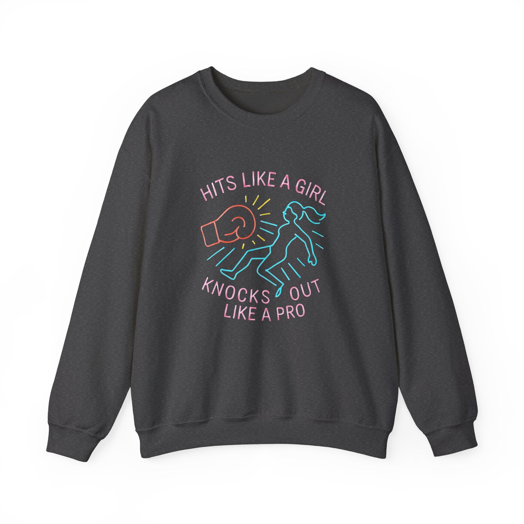 Empowering Crewneck Sweatshirt | Hits Like a Girl Design