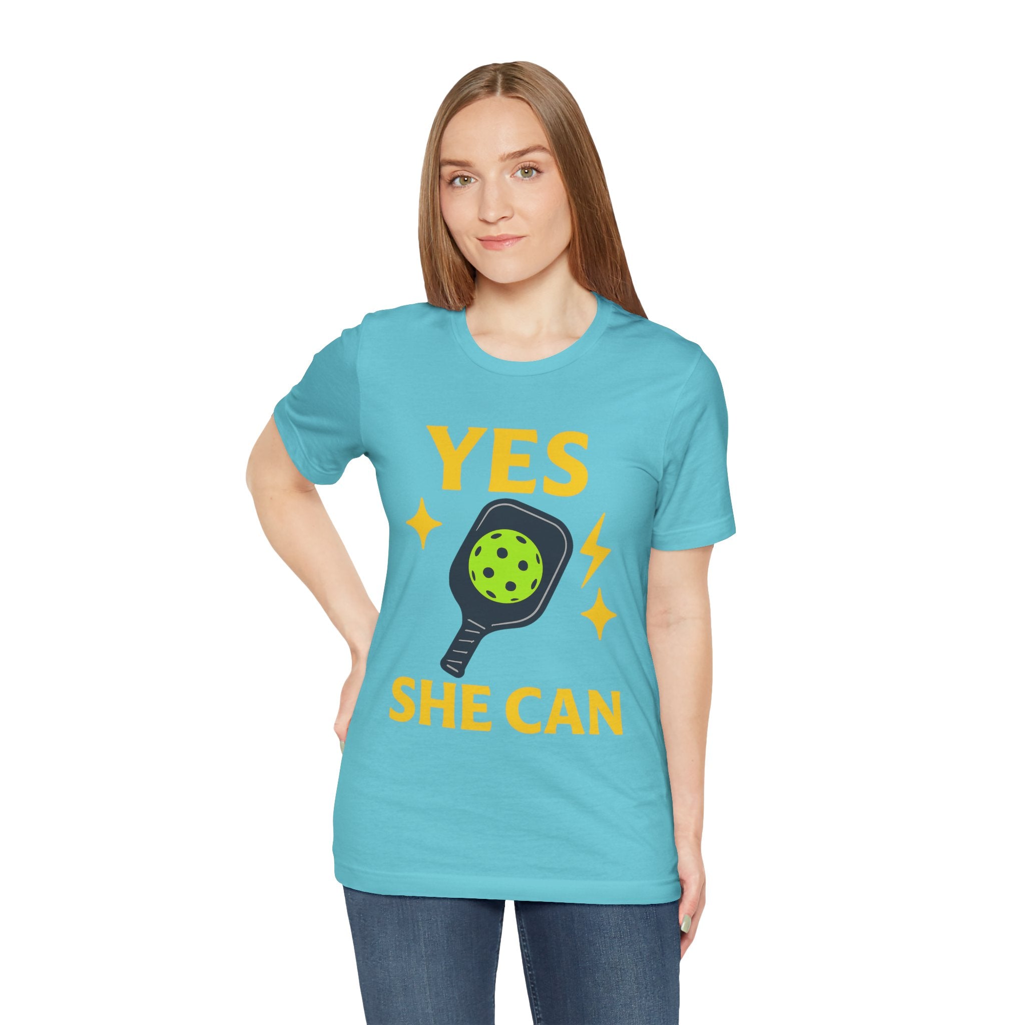 Yes, She Can Pickleball Unisex Tee