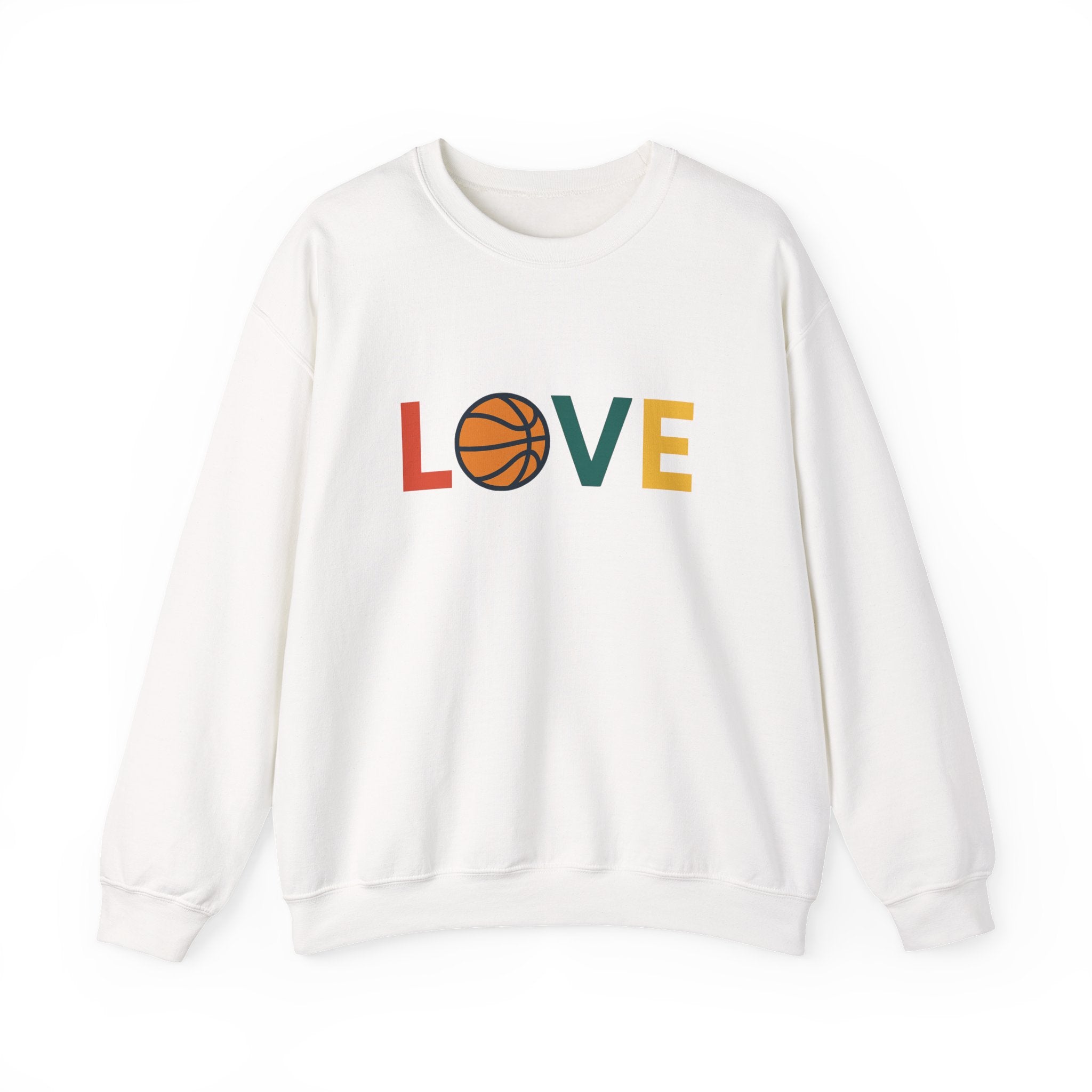 Love Basketball Sweatshirt, Unisex Crewneck