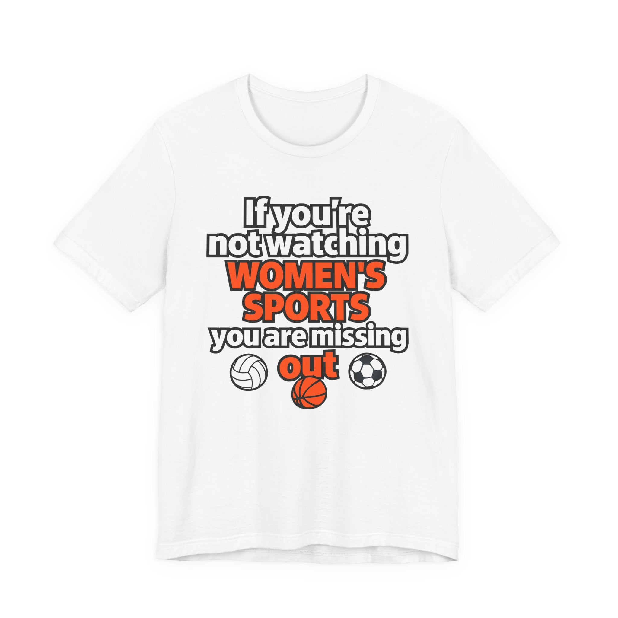 Women’s Sports Awareness Tee, Sports Advocate Shirt