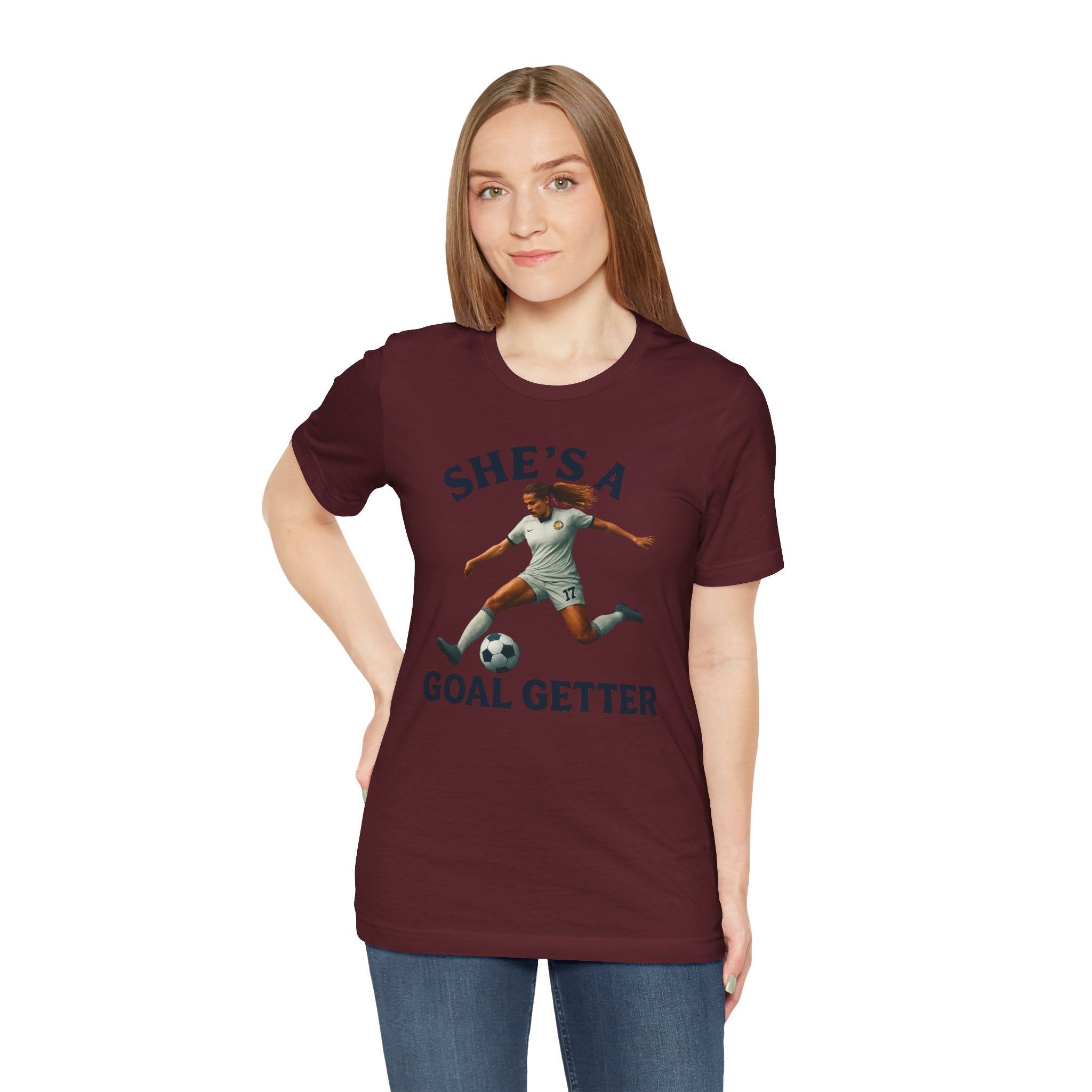 Goal Getter Unisex Jersey Tee | Soccer Shirt for Sports Lovers
