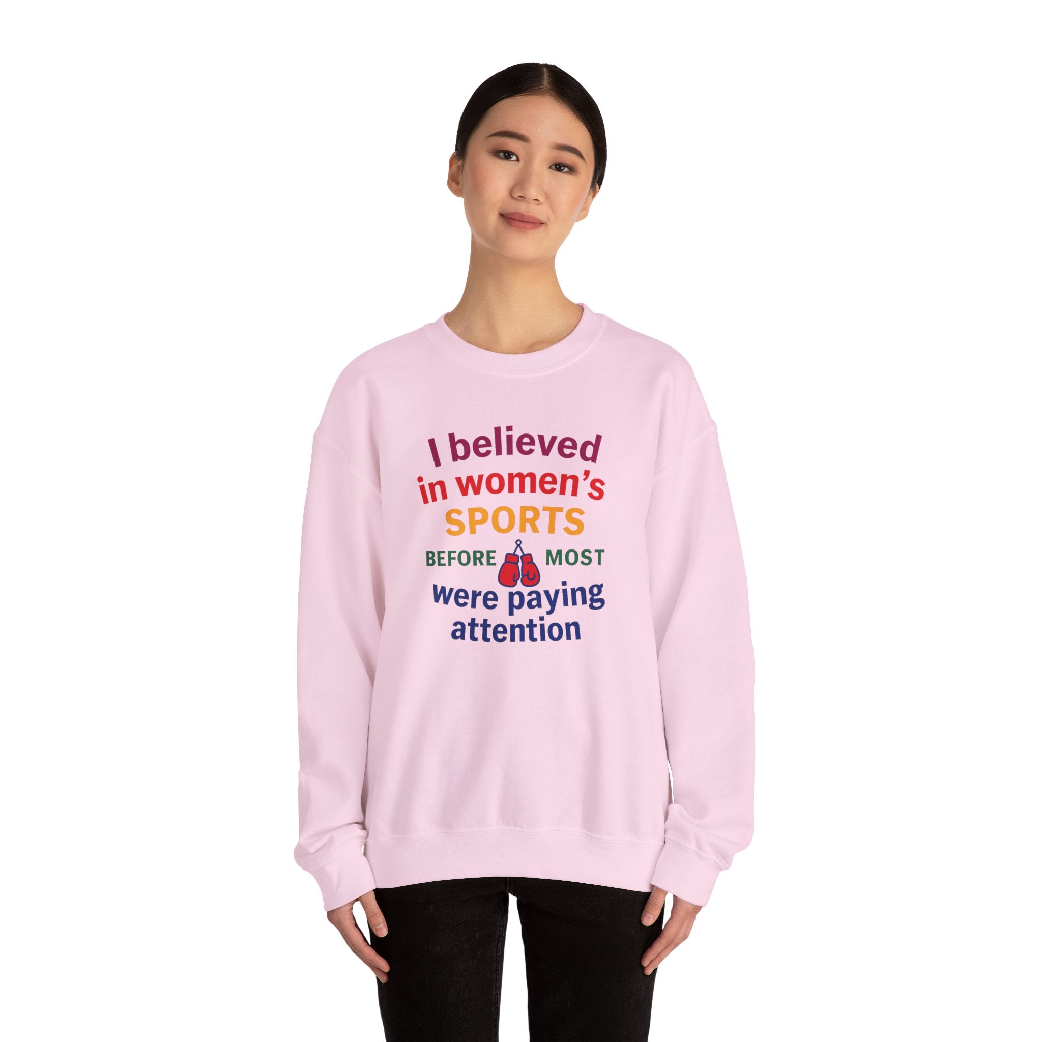 Sporty Statement Crewneck Sweatshirt, Women's Sports